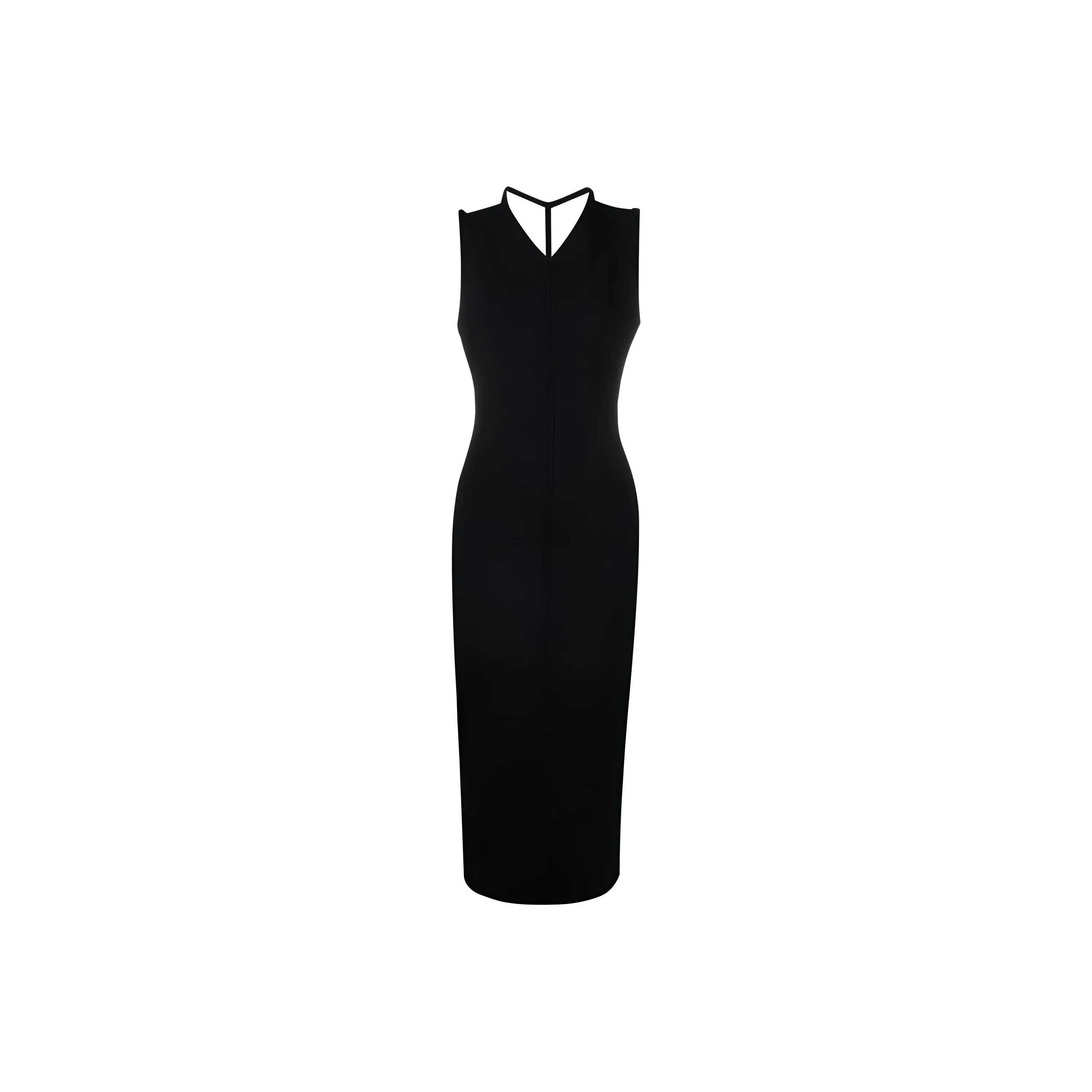KHAITE Terri V neck Maxi Dress
