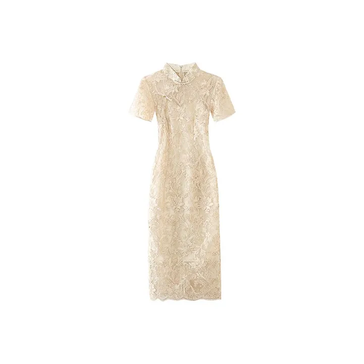JINYE ORIENTAL Cheongsams Women's Champagne