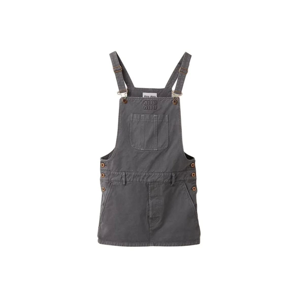 MIU MIU SS24 Slip Dresses Women's Iron Gray