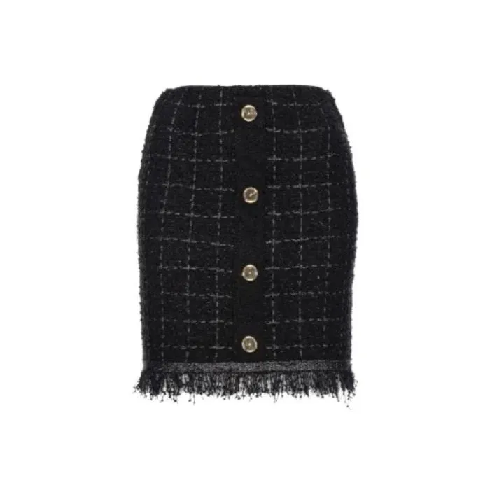 PINKO Черная Женская Повседневная Короткая Юбка