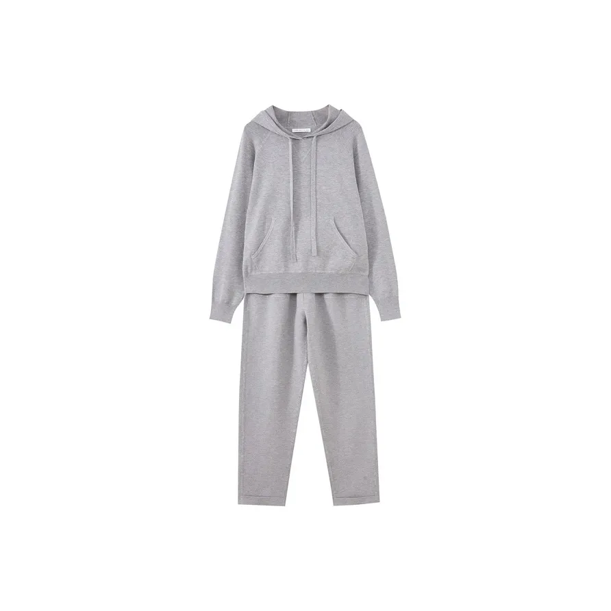 SHUIYUNJIAN Casual Suit Women's Light Gray
