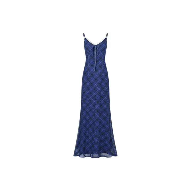 SISC Slip Dresses Women's Navy Blue