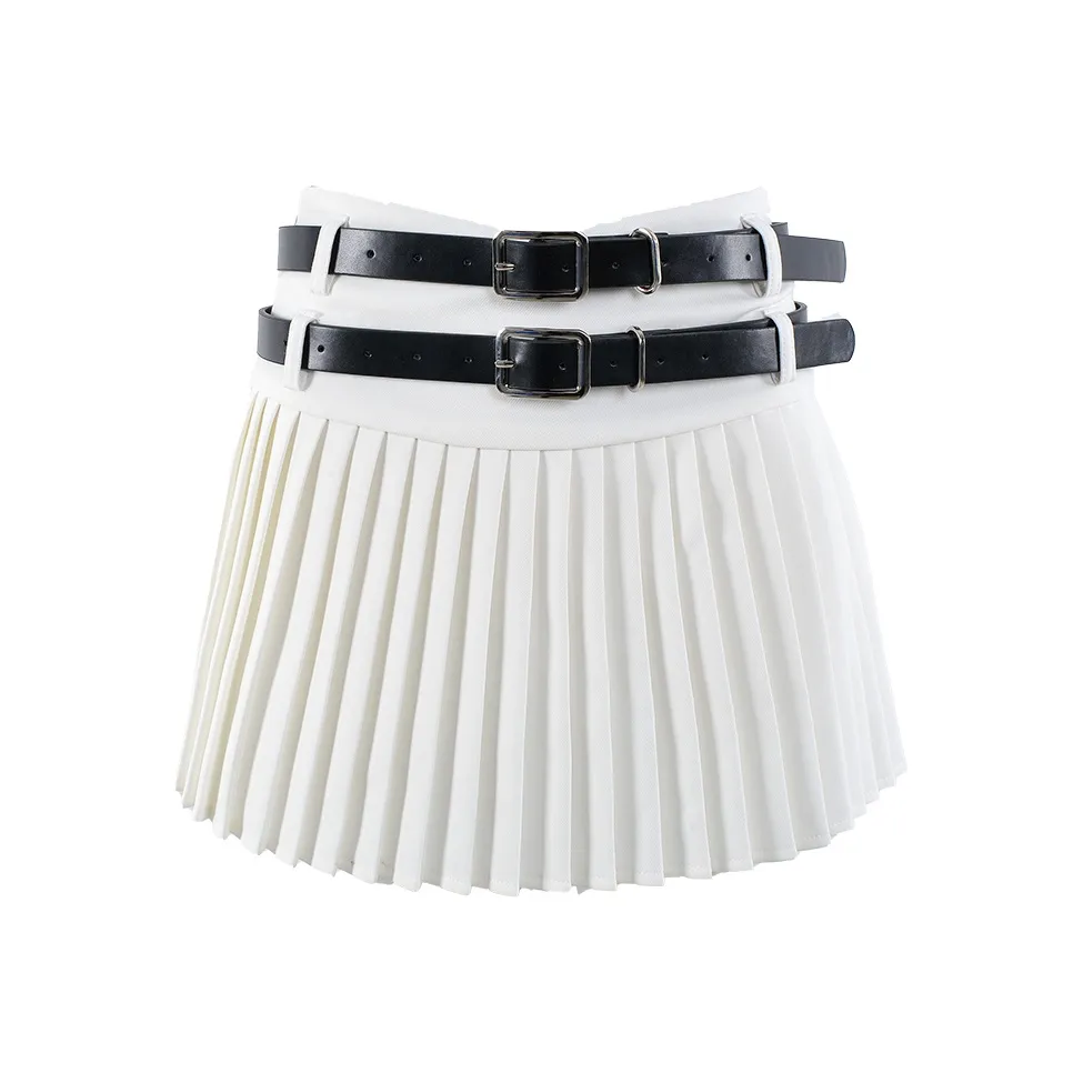 CLOUD SEASON Белая Женская Повседневная Короткая Юбка