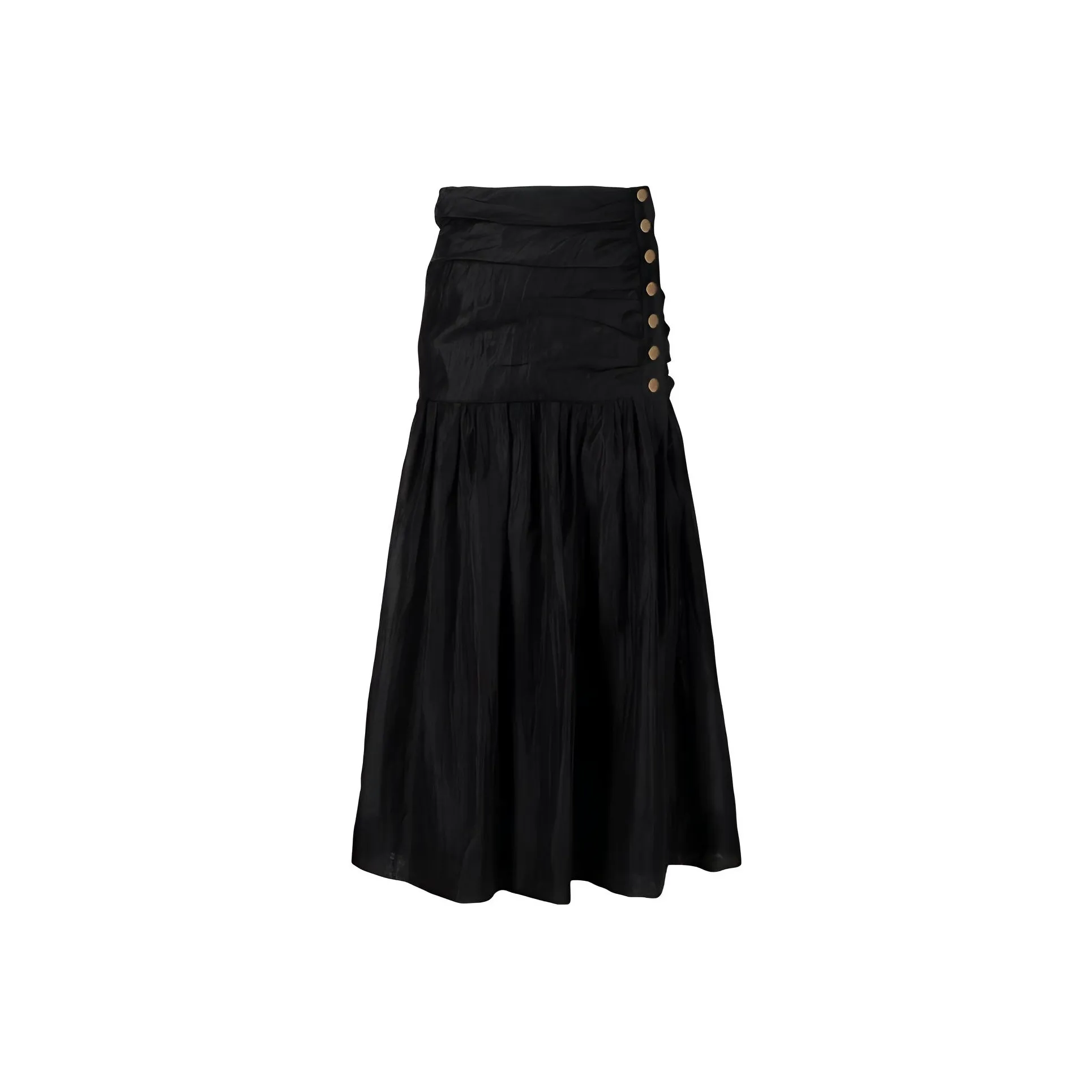 Sandro Повседневный Длинный Юбка Женские Черный