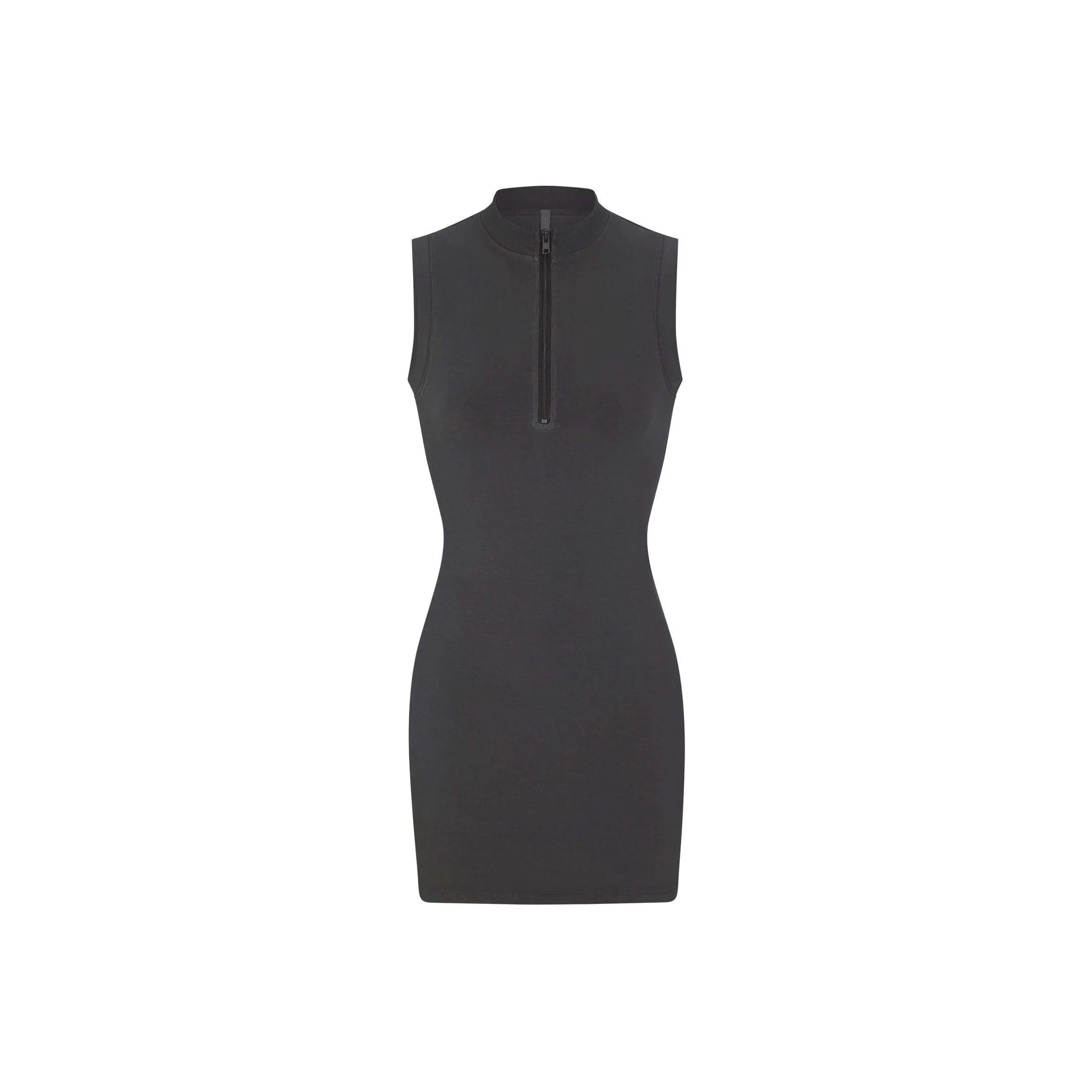 SKIMS NEW VINTAGE ZIP UP SLEEVELESS MINI DRESS Sleeveless Dress Women's ASH/Gray