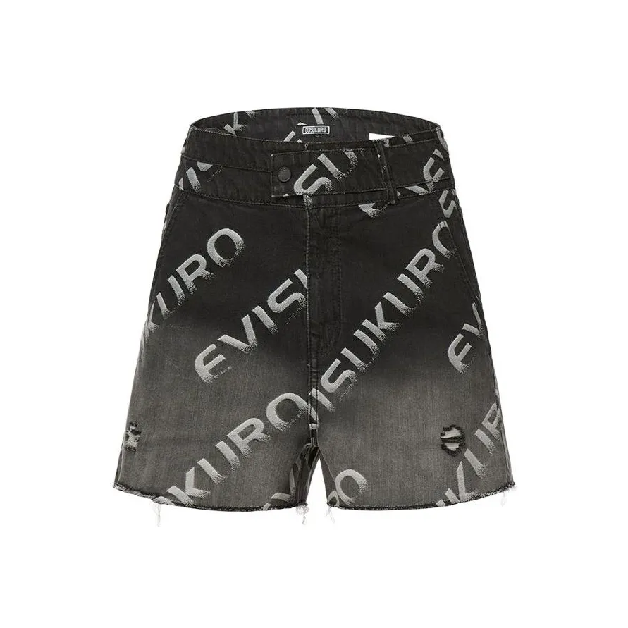 EVISU Denim Shorts Women's Black
