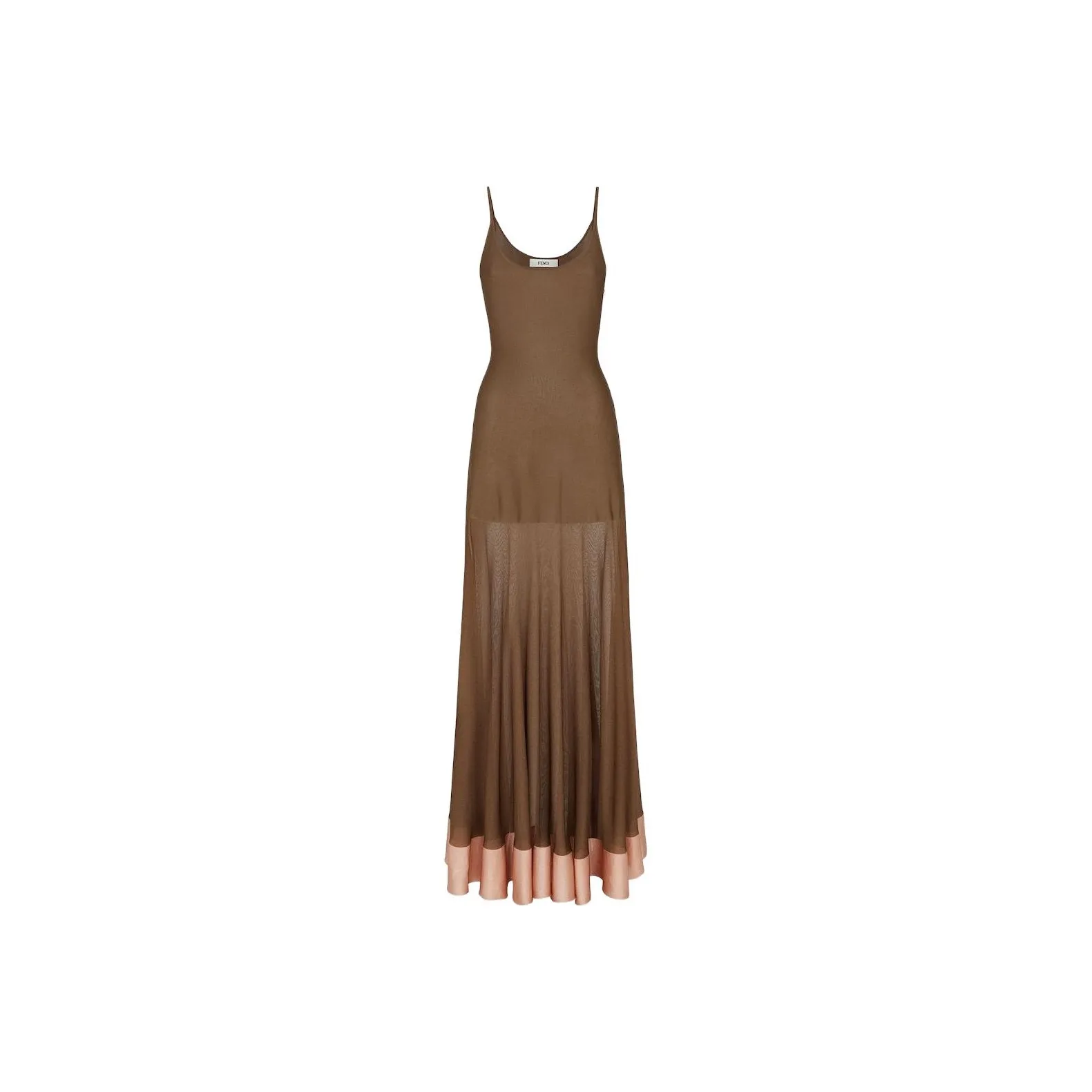 FENDI Sleeveless Knitted Maxi Dress