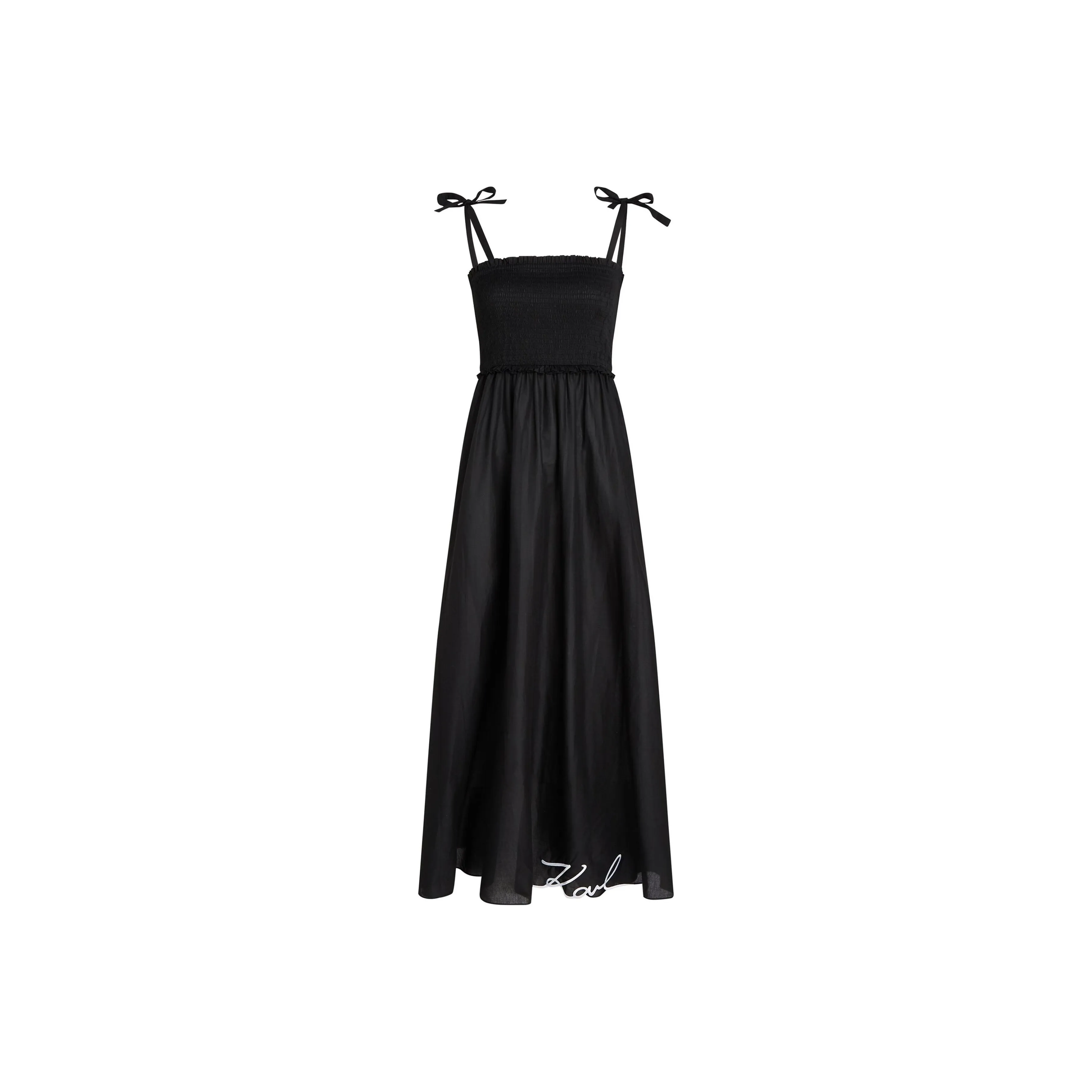 KARL LAGERFELD / Karl Lagerfeld Jeans Dna Signature Beach Maxi Dress