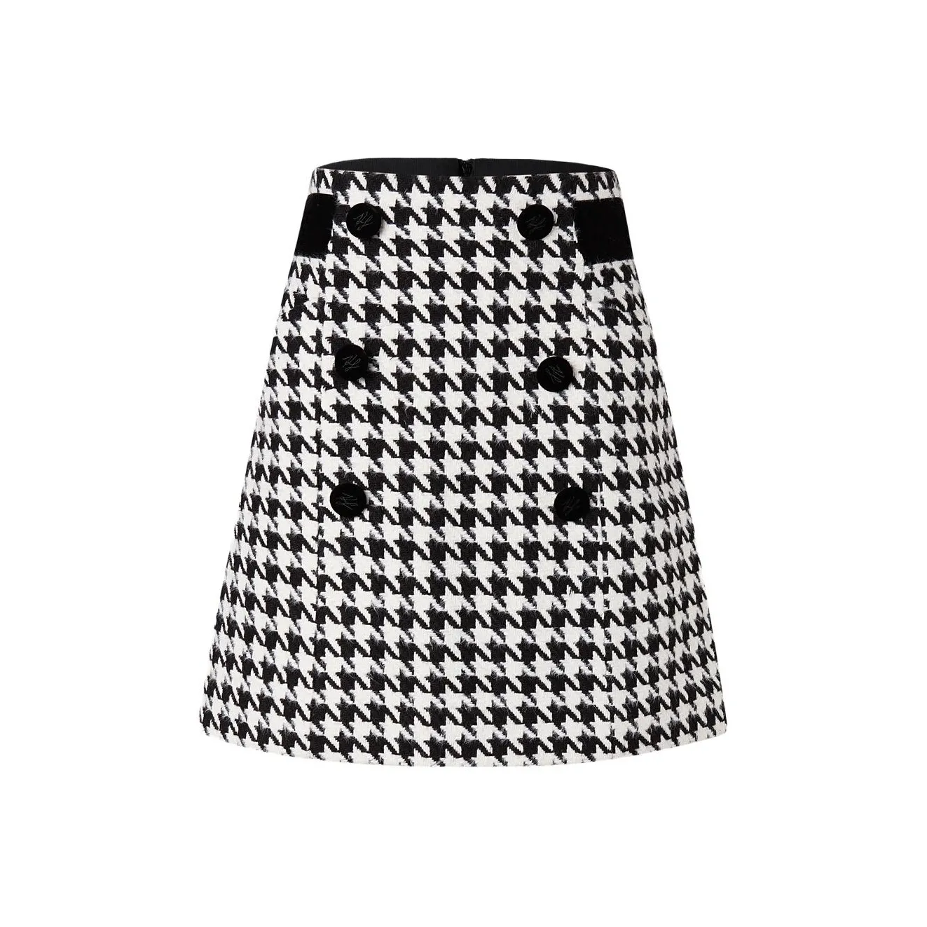 Karl Lagerfeld Джинсовые короткие юбки Женские Черный Белый