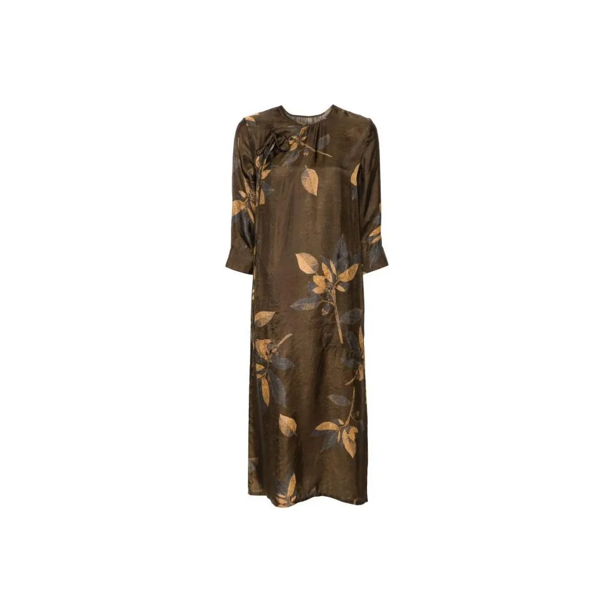 UMA WANG Agina Satin weave Midi Dress