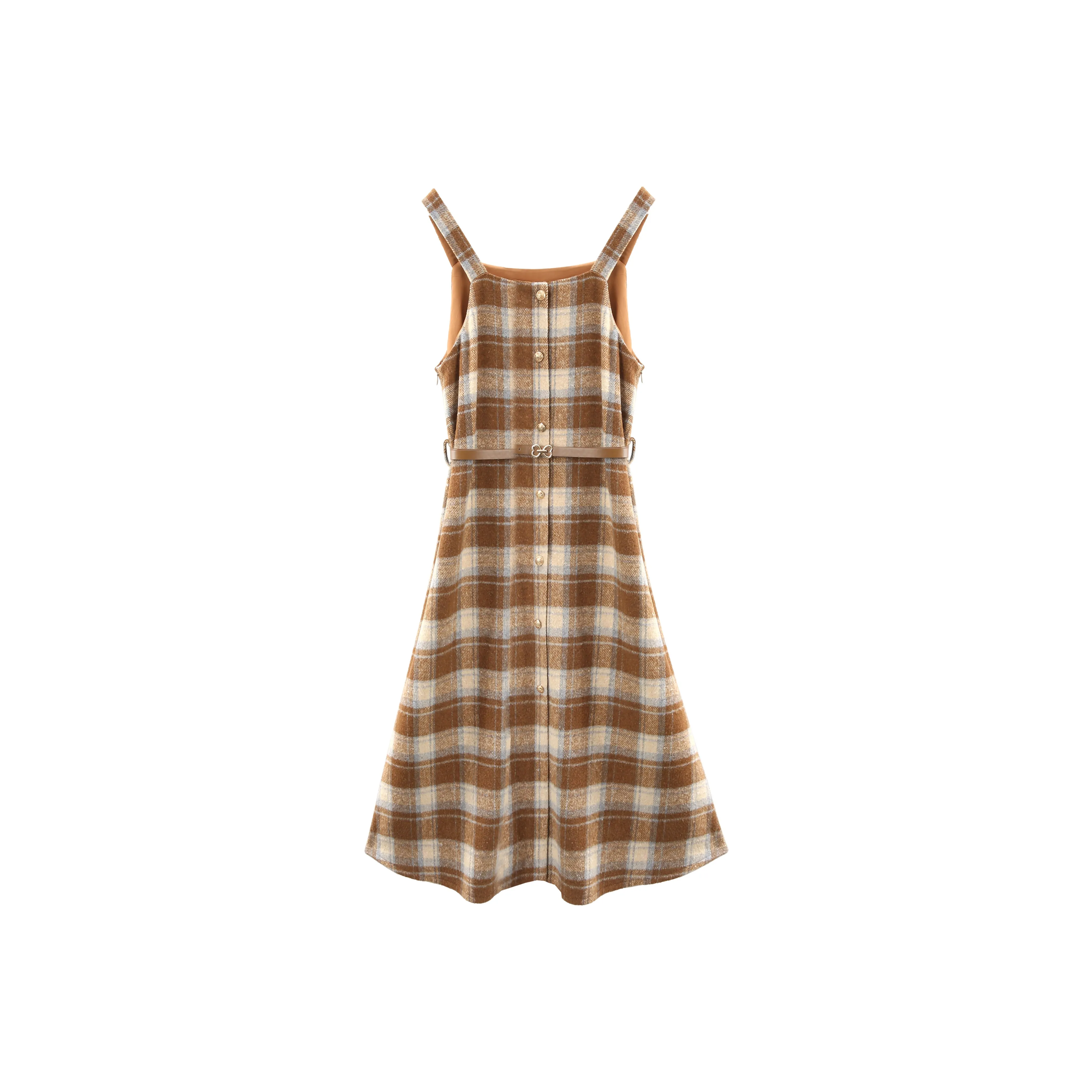 A paradise for awakening Slip Платье Женское Светло-Кофейное