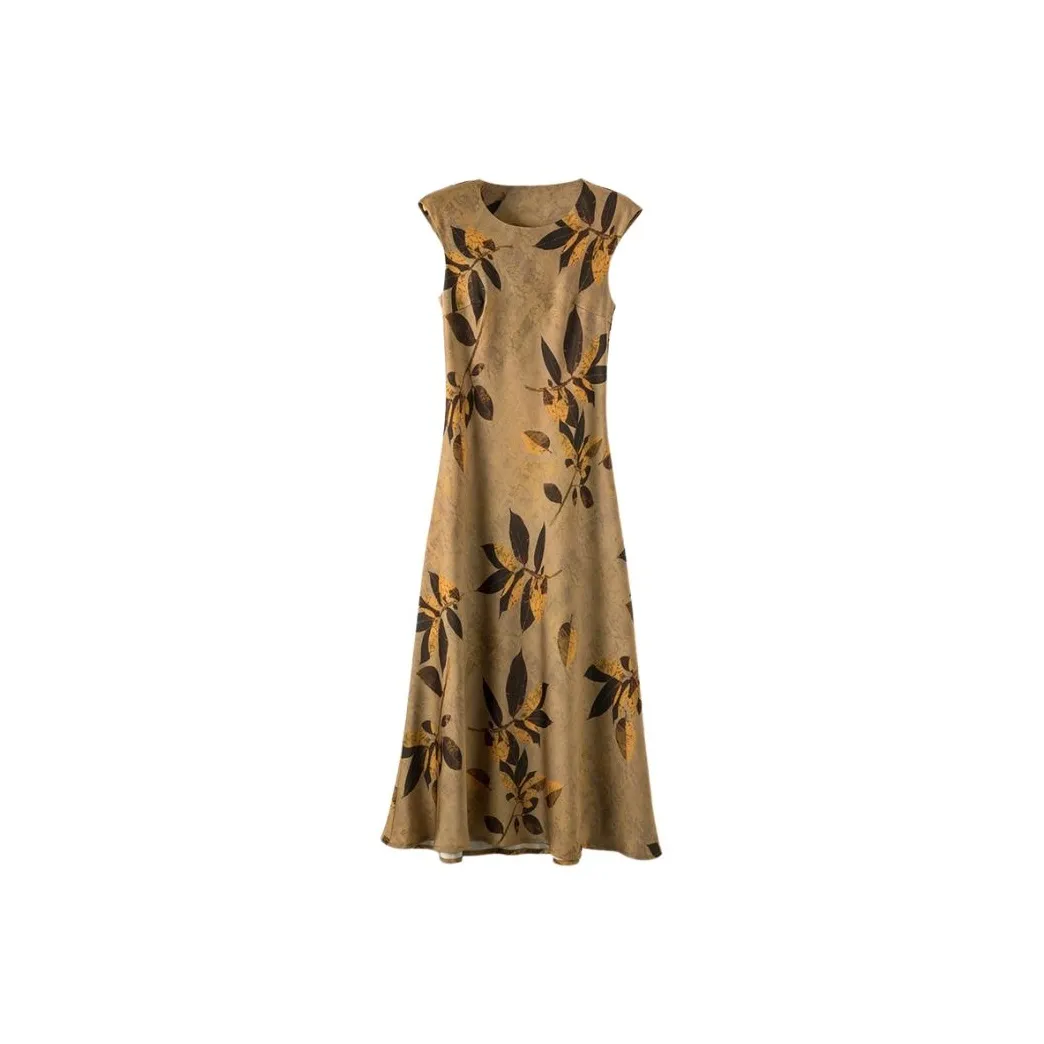 Late White Sleeveless Dress Women's Multicolor