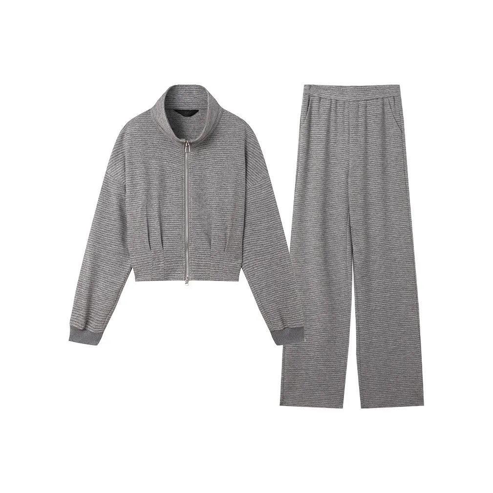 LOUISY AO Повседневный костюм женский серый