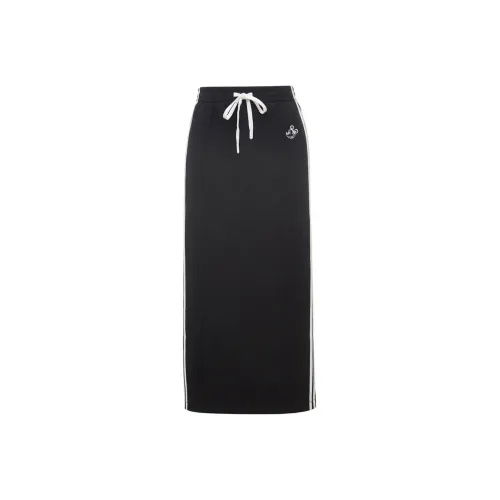 VERO MODA Черная Женская Повседневная Длинная Юбка