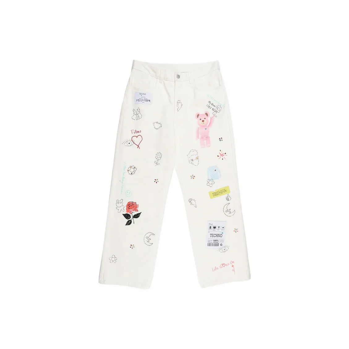 TCH Белые Женские Джинсы