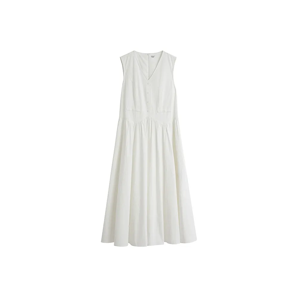 Inman Sleeveless Dress Women's Pearl White