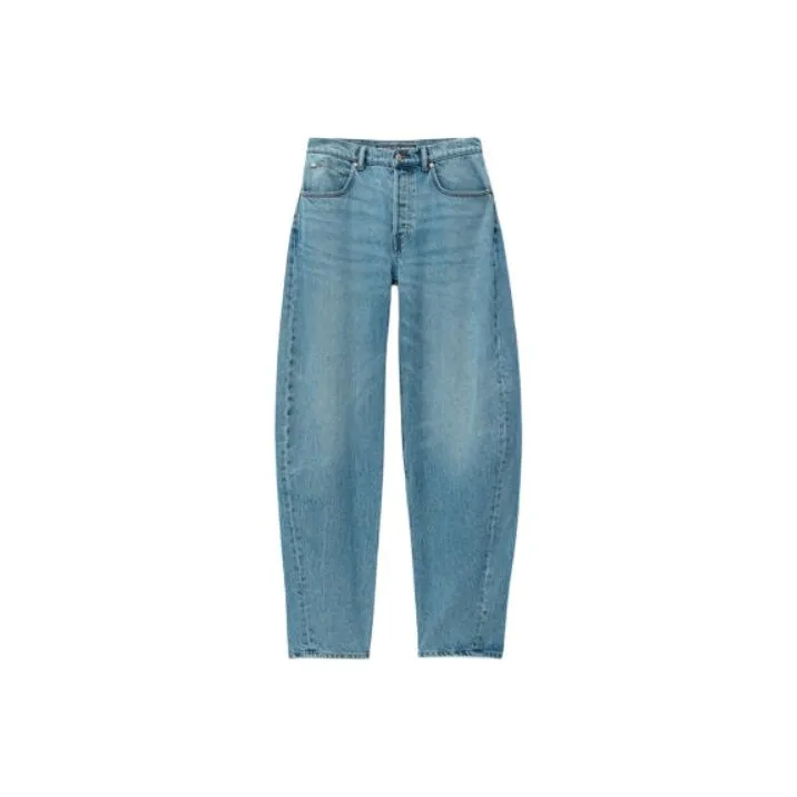 Alexander Wang Oversized Rounded Low Rise Jean Classic Light Indigo