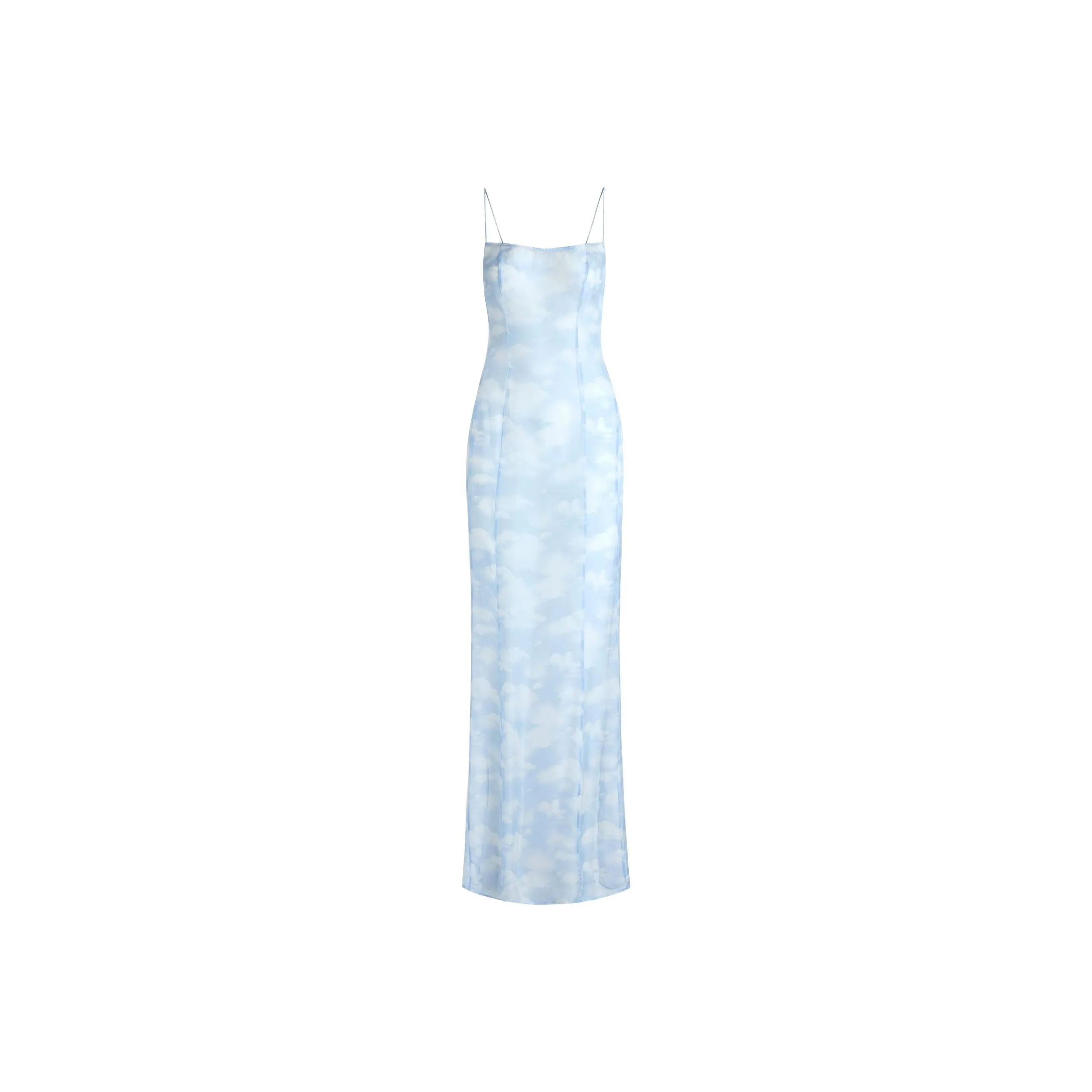 Skims Slip Dresses Women's BLUE QUARTZ CLOUD PRINT/Blue Quartz Cloud Print