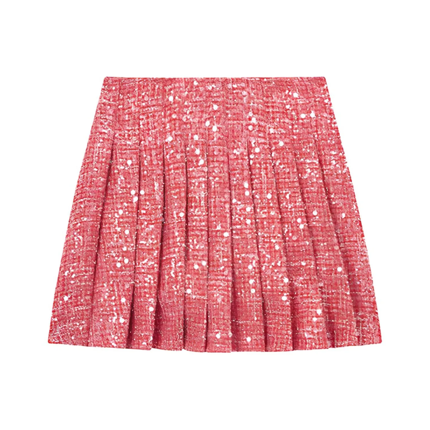 Self portrait Sequin Embellished Pleated Skirt