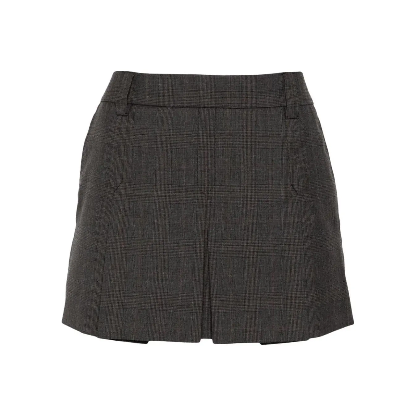 MIU MIU Casual Short Skirts Women's Dark Gray