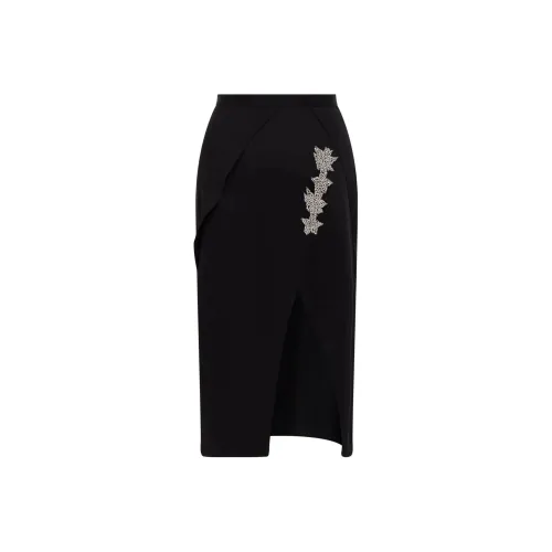 Christopher Kane Черные Женские Повседневные Длинные Юбки