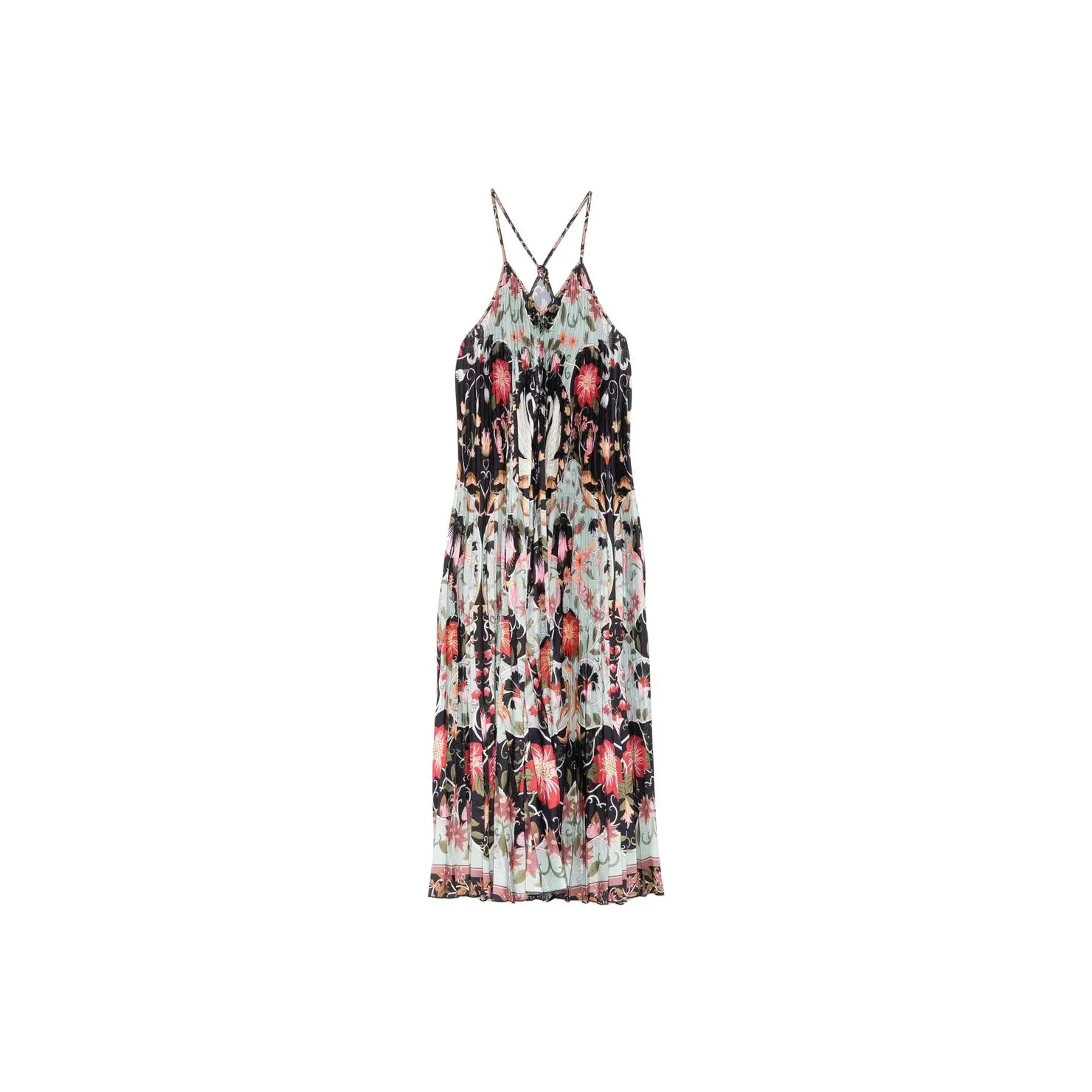 Farm Rio Pleated Sleeveless Dress