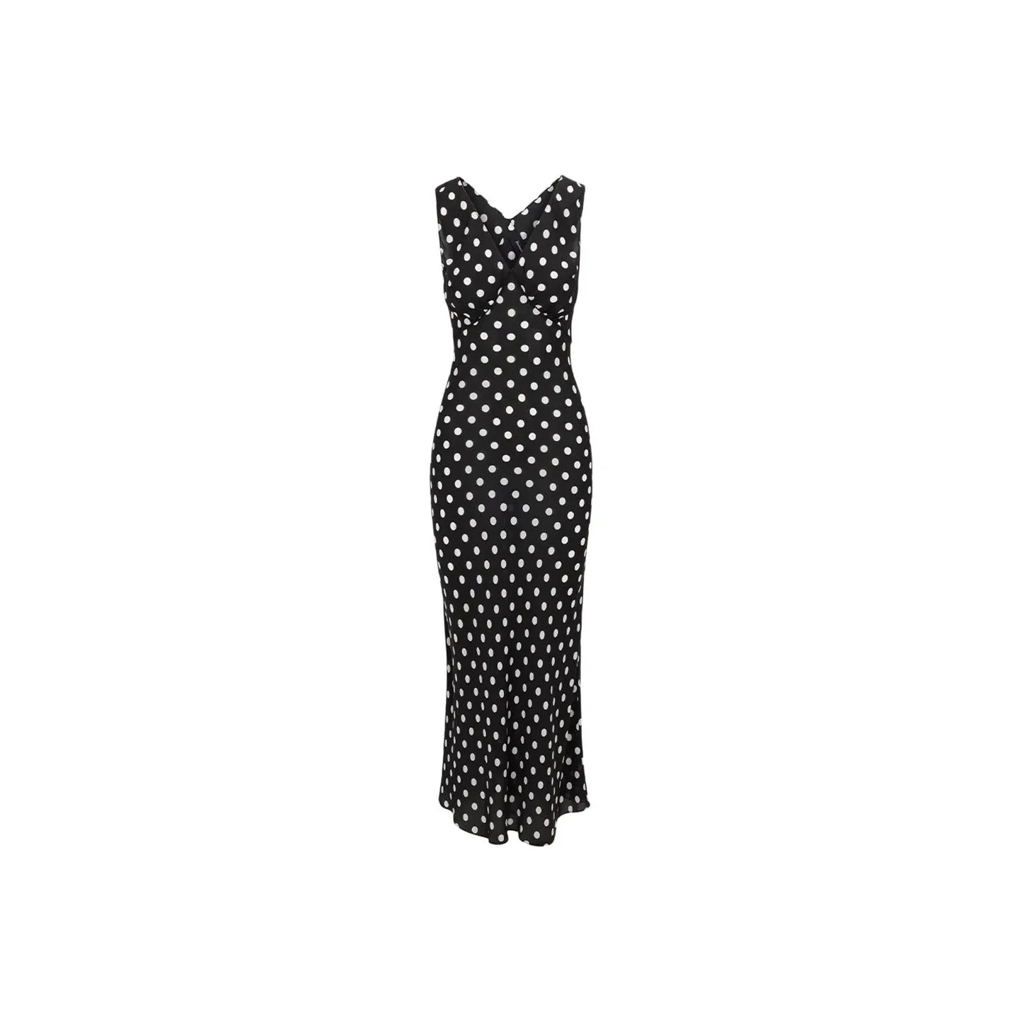 Realisation Par SS25 The Delphine Sleeveless Dress Women's Midnight Spot Night Polka Dot