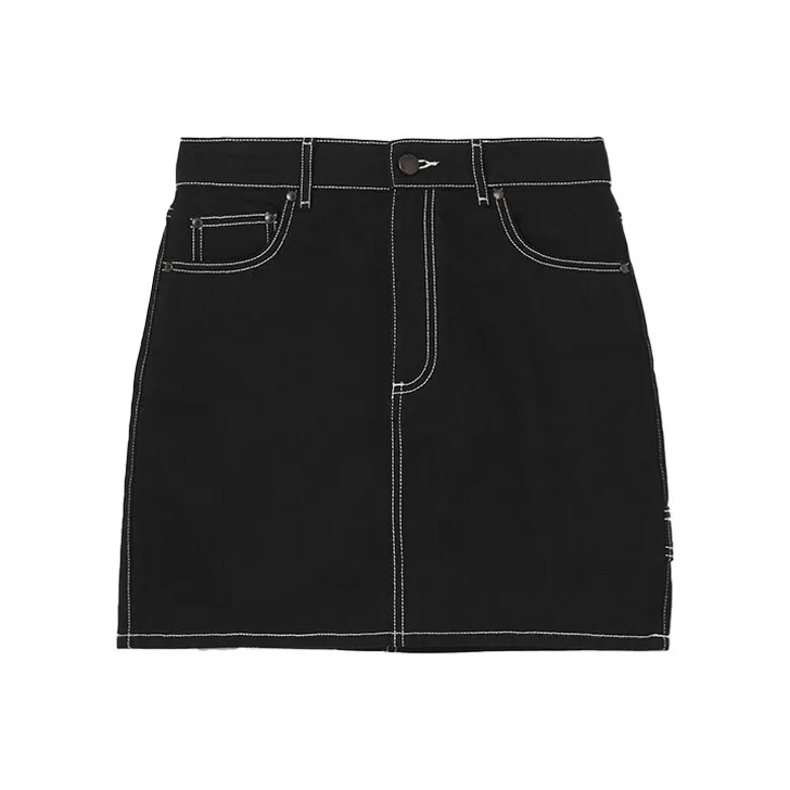 Burberry Contrast stitch Raw denim Skirt