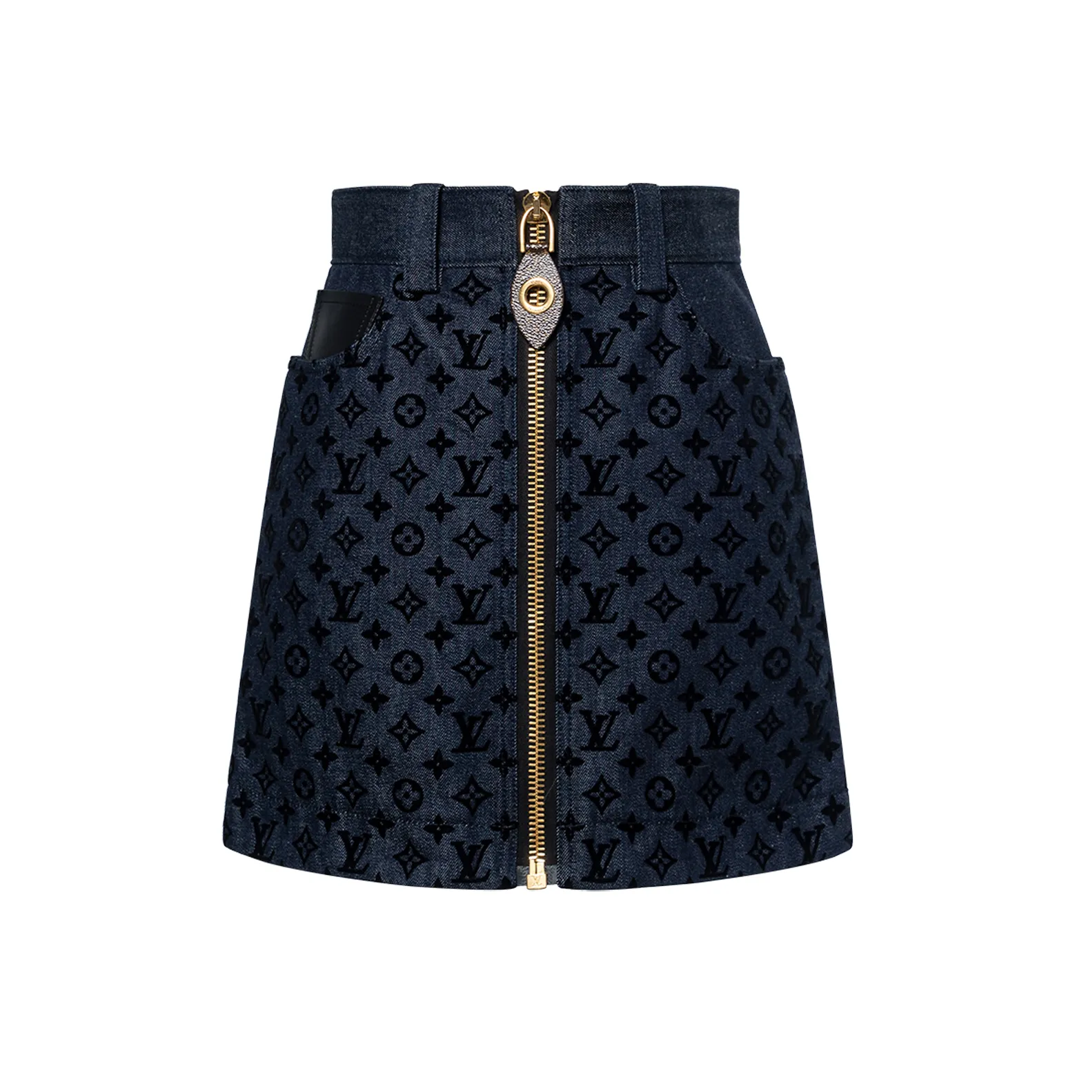 LOUIS VUITTON FW23 Denim Short Skirts Women's Blue