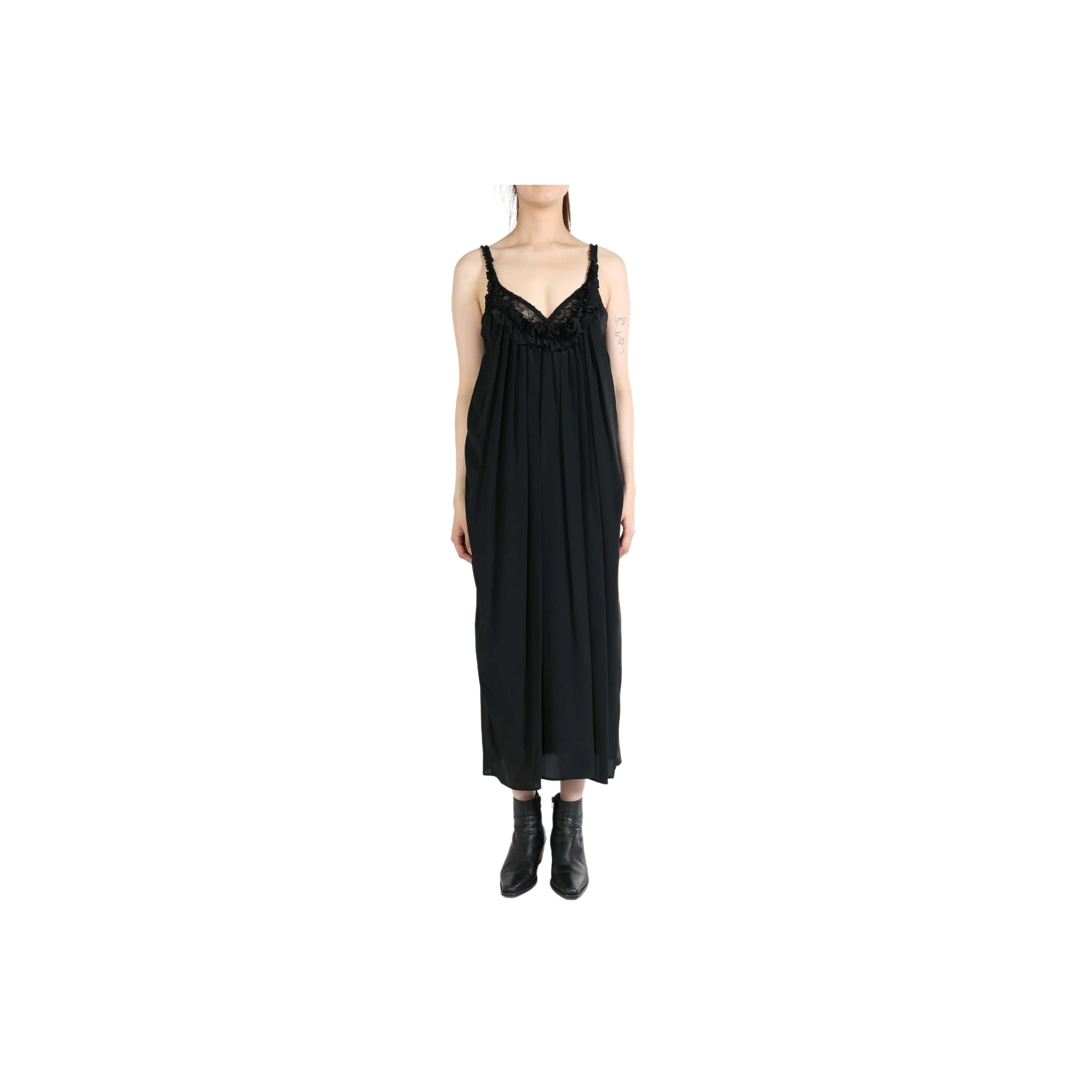 SIMONE ROCHA Lace-up Satin Dress