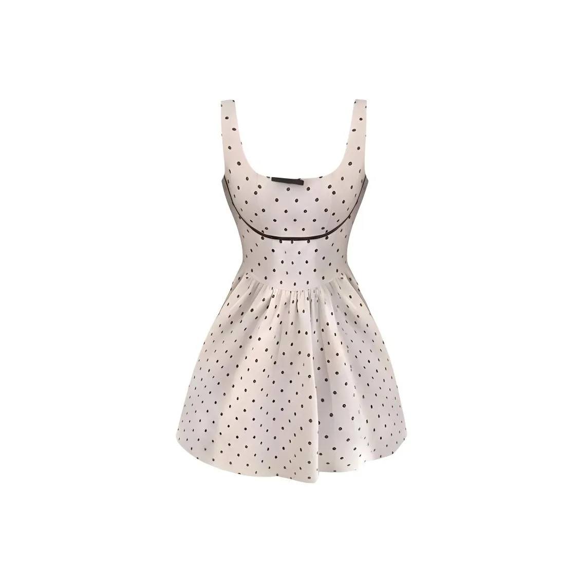 VKXOW Без рукавов Платье Женское с гороховым узором