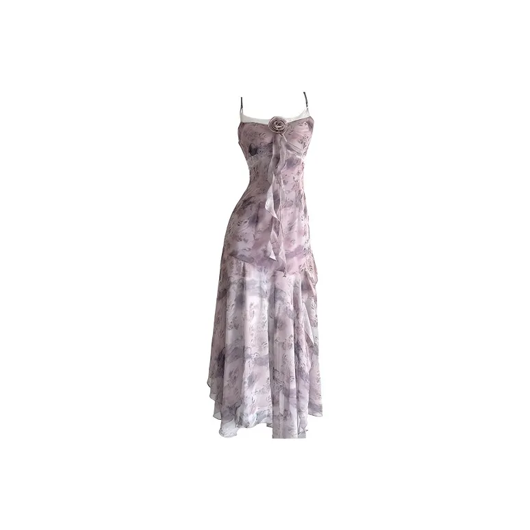 SISC Slip Dresses Women's Purple