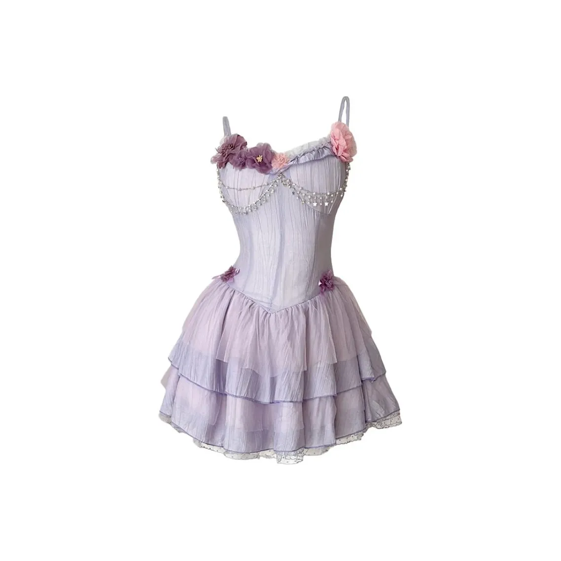 CHARM GLOW Slip Платье Женское Фиолетовое