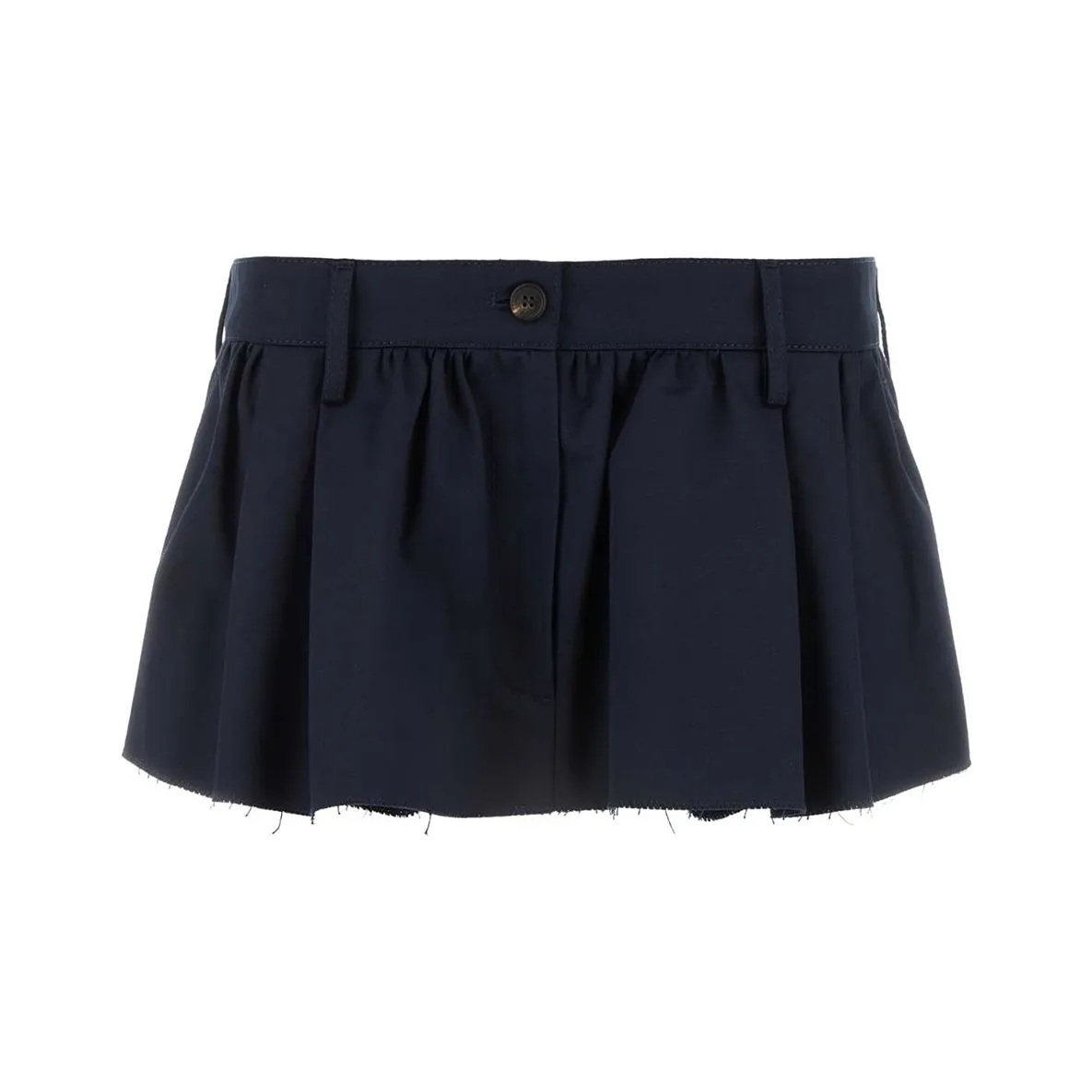 MIU MIU Low Rise Chino Flared Mini Skirt