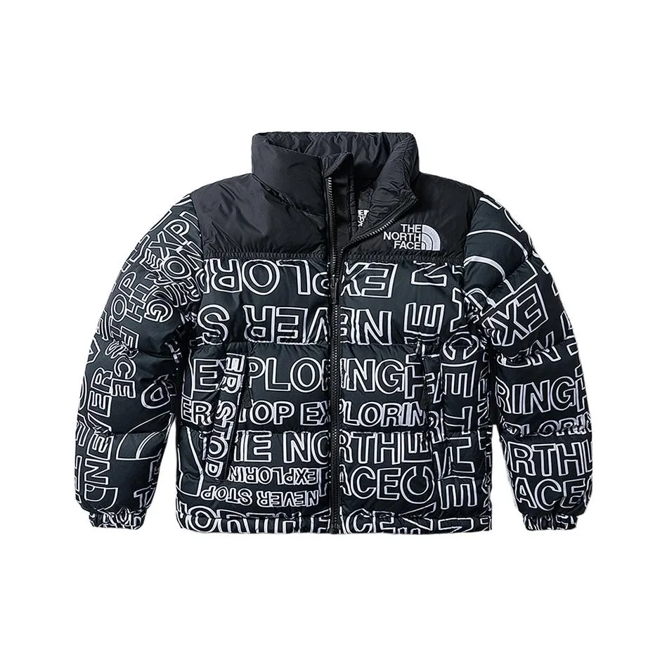 The North Face Пуховик Детский с принтом