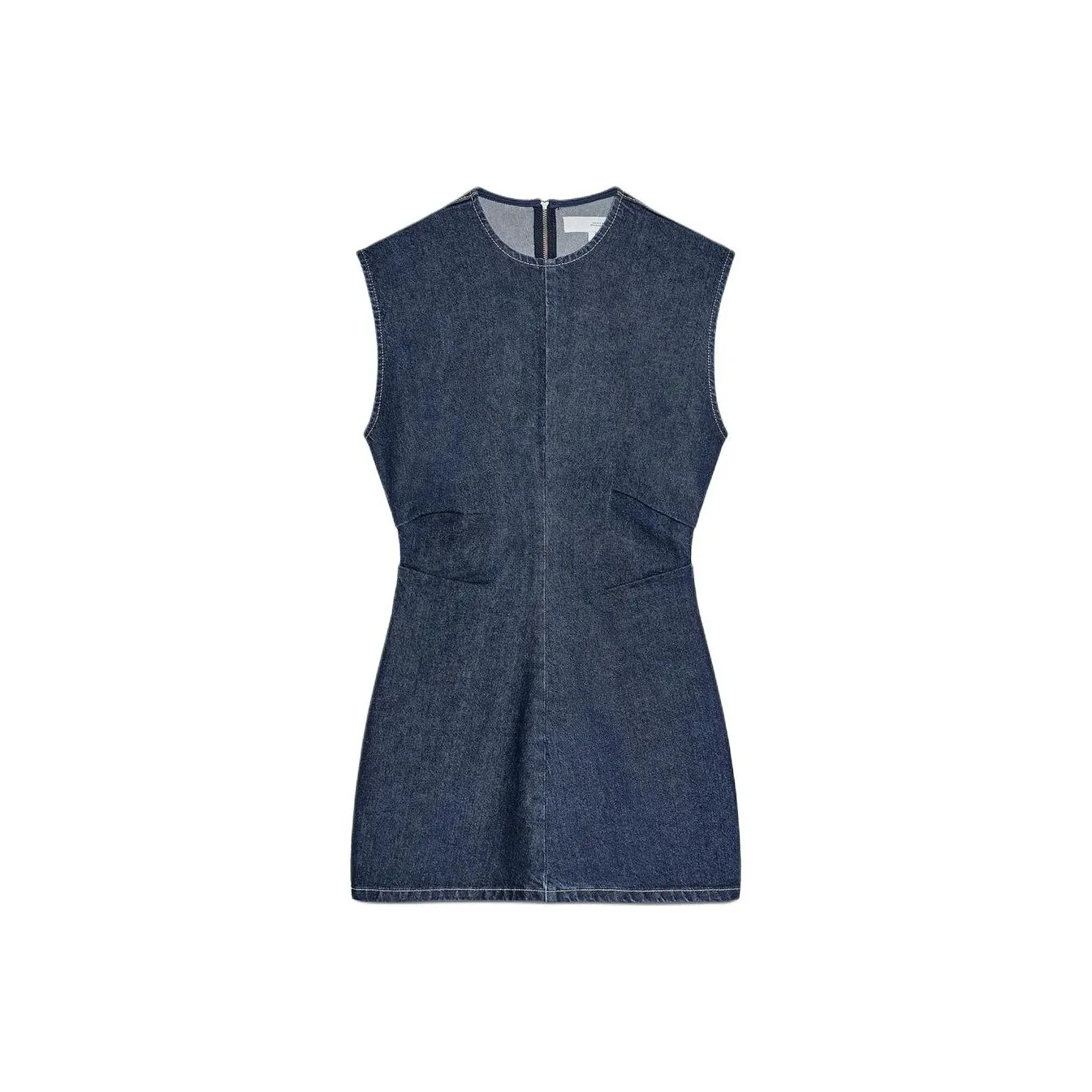 ZARA Trf Sleeveless Dress Women's Sea Blue ZARA Trf Без рукавов Платье Женское Морской Синий