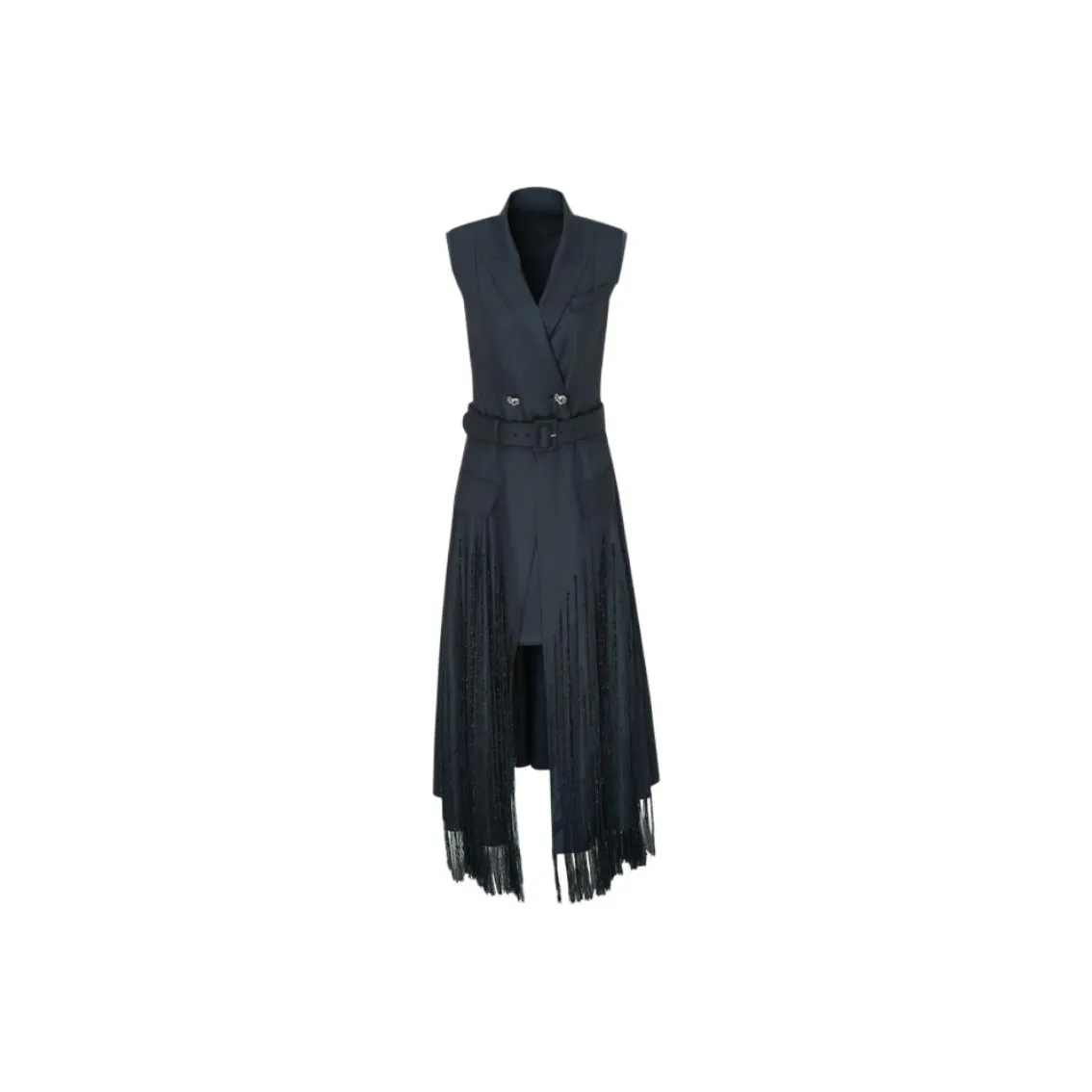 IDPAN Sleeveless Dress Women's Navy Blue