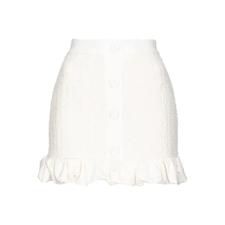 PINKO Белая Женская Повседневная Короткая Юбка