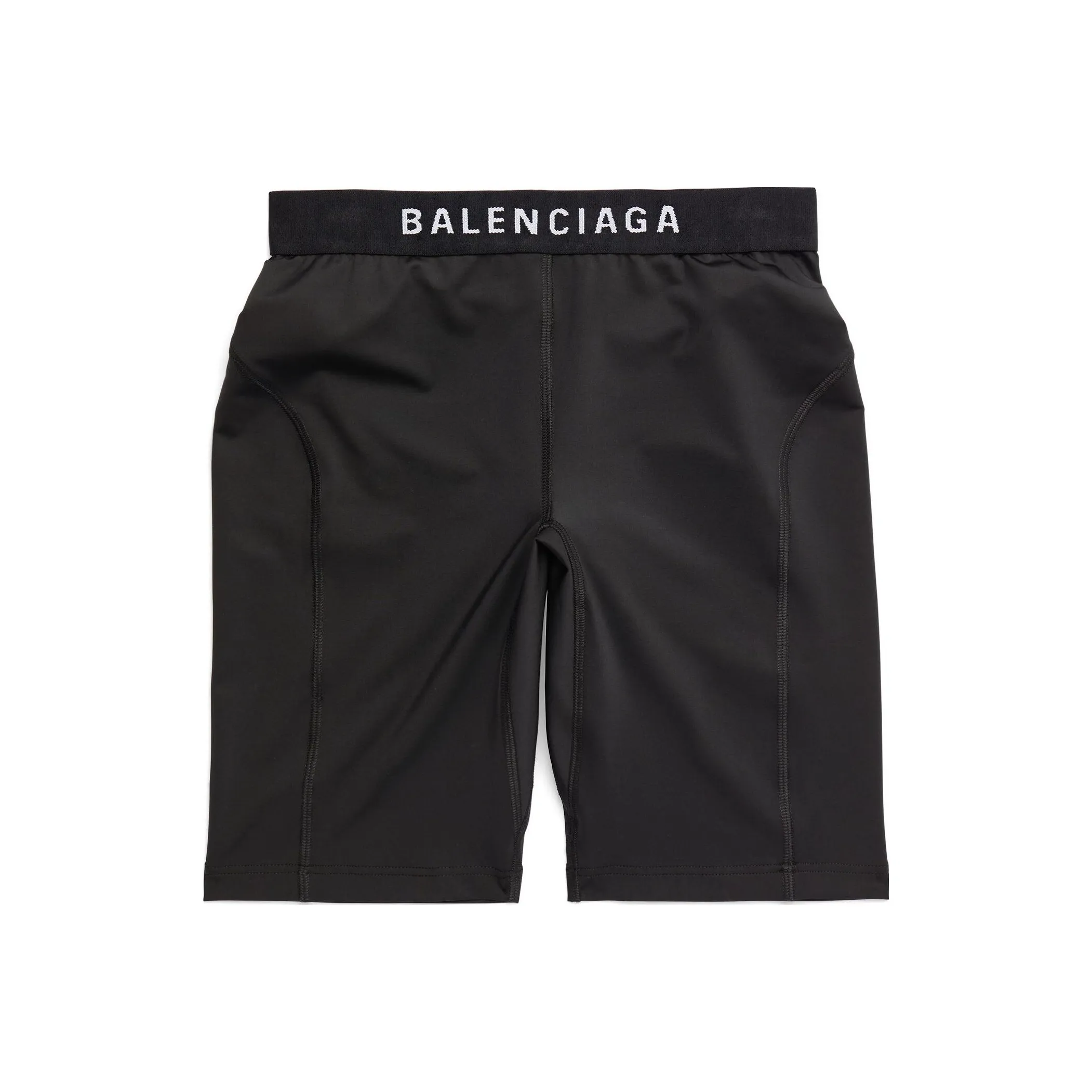 Balenciaga Athletic Cycling Shorts 'Black/White'