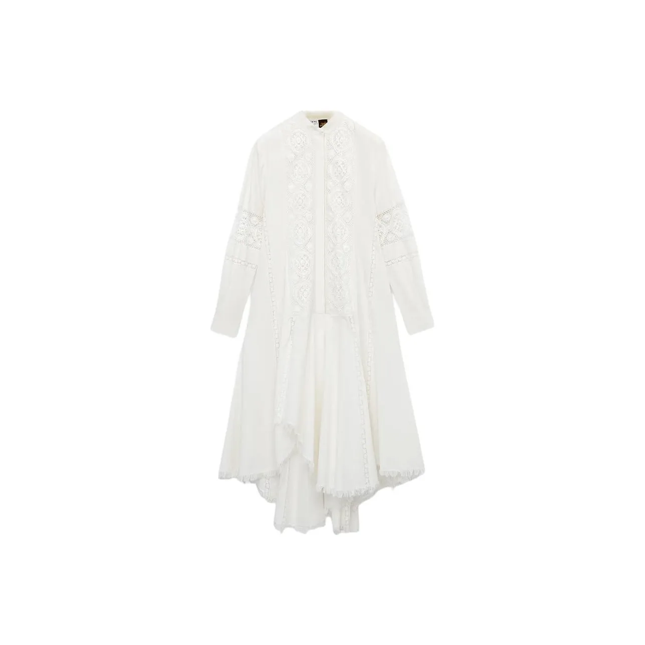 LOEWE Paula's Ibiza SS25 Long Sleeved Dress Women's White