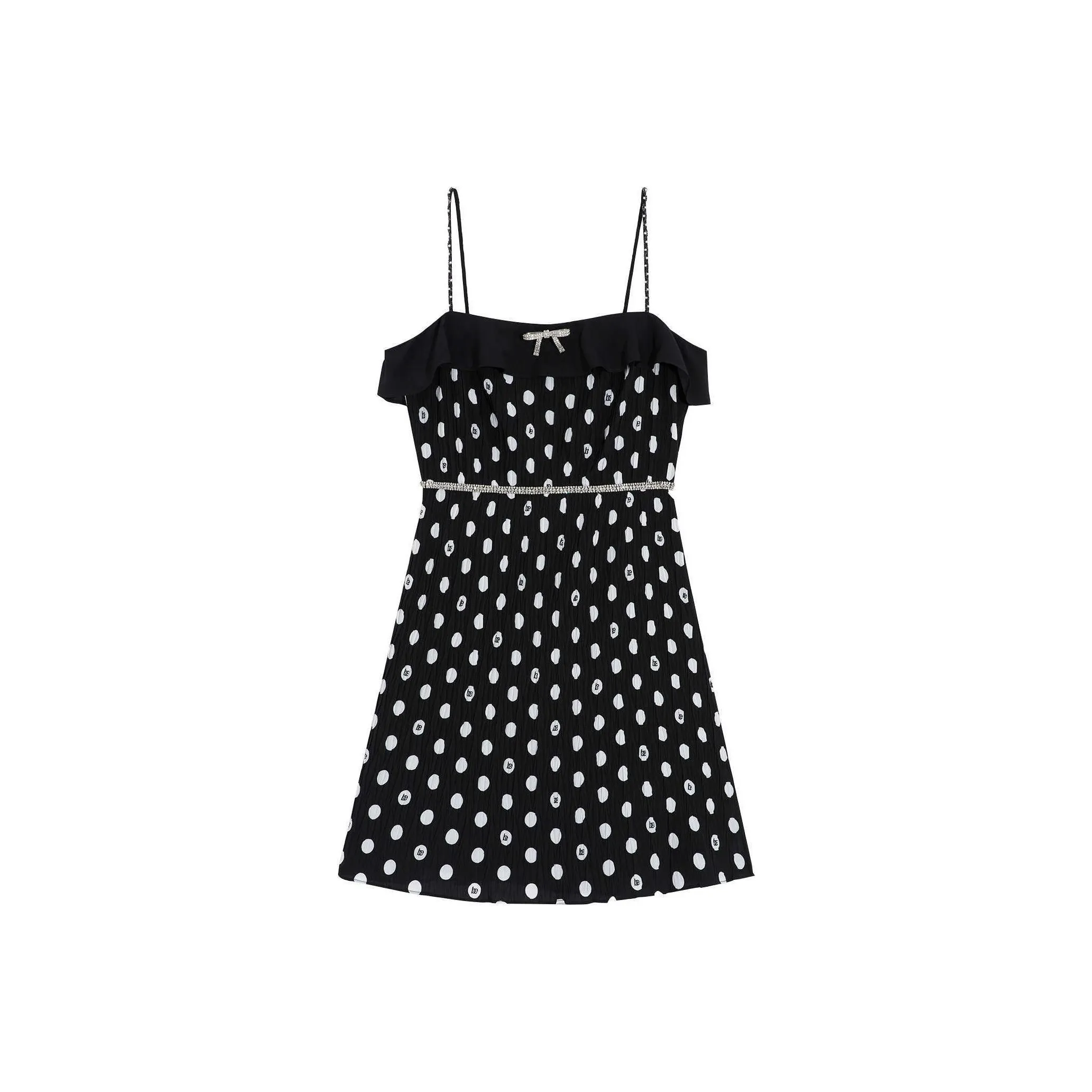 Bebe SS24 Slip Dress Women's Black White
