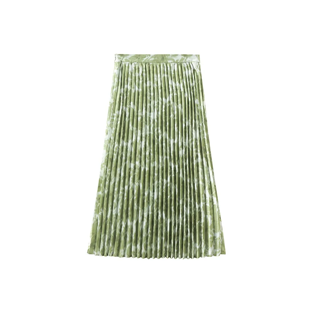 Inman Повседневный Длинный Юбка Женские Зеленый