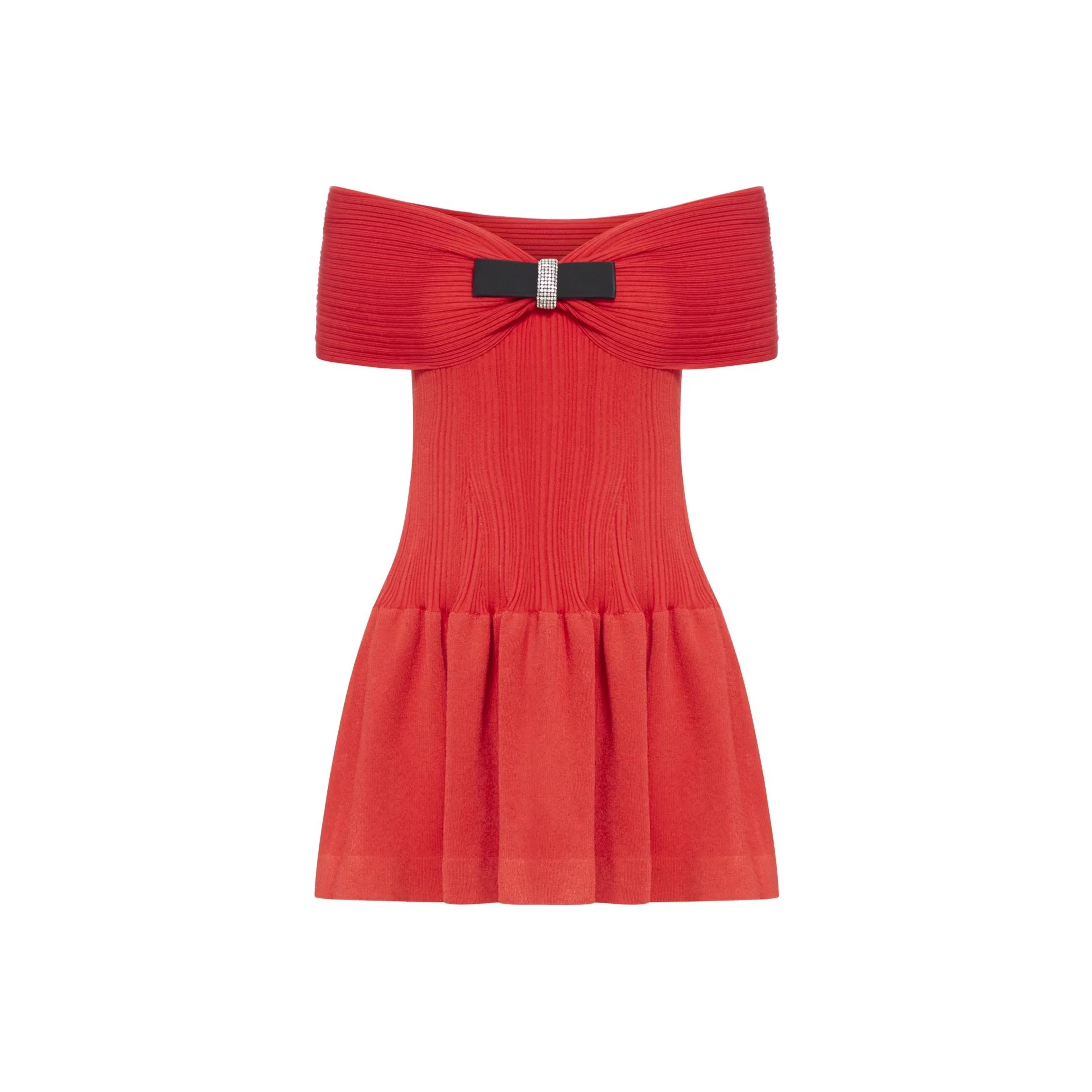 Self portrait Knitted Bow Mini Dress