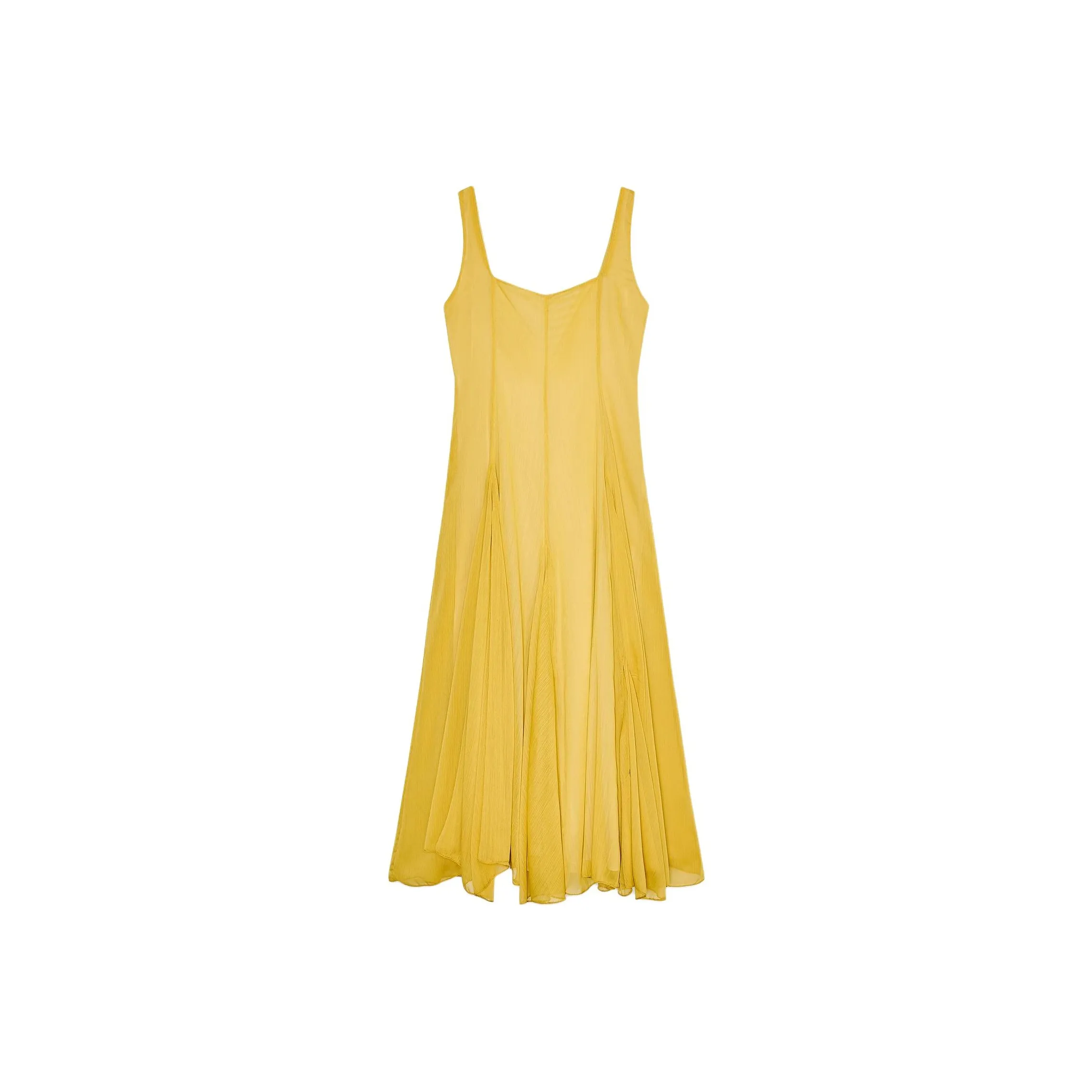 ZARA ZW Series Slip Dress Women's Medium Yellow