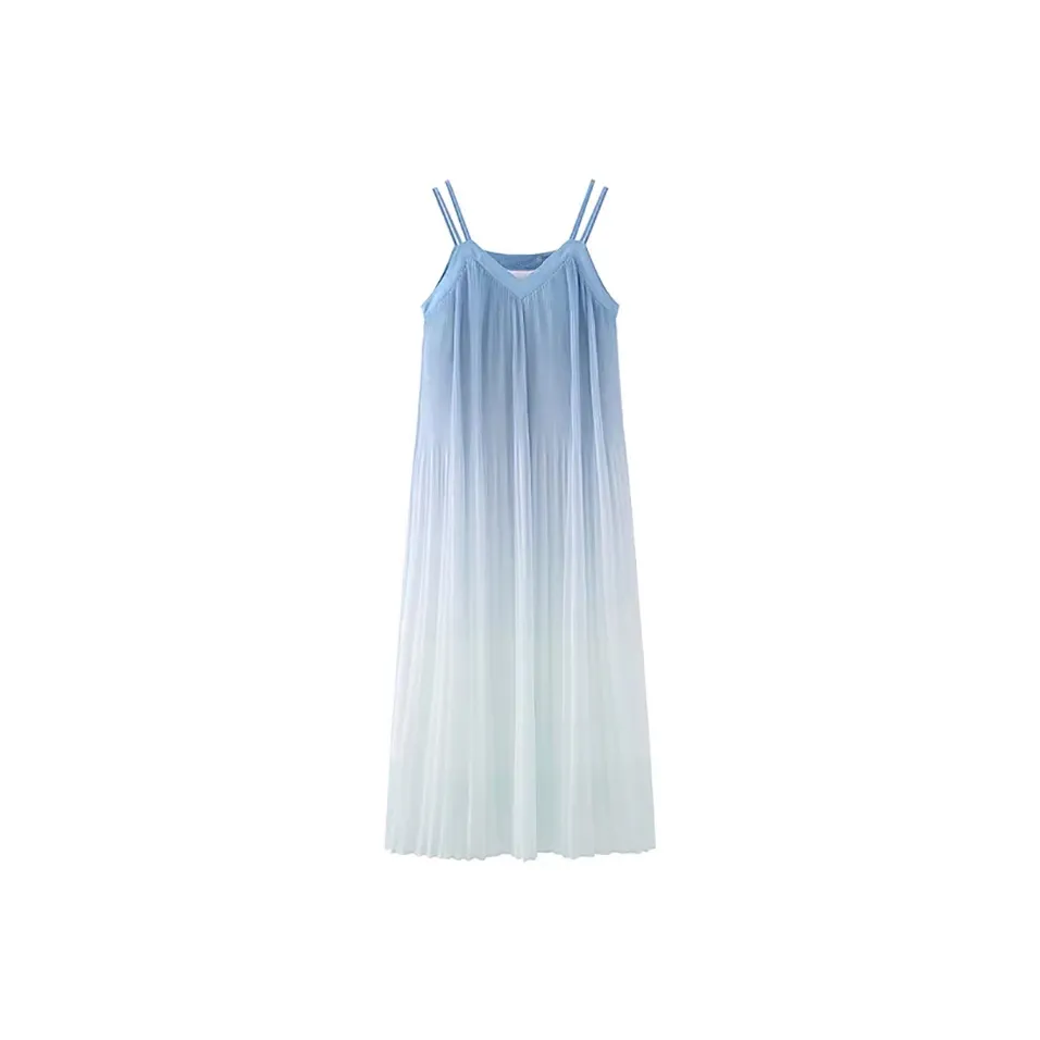 LWLG Slip Dress Women's Light Blue
