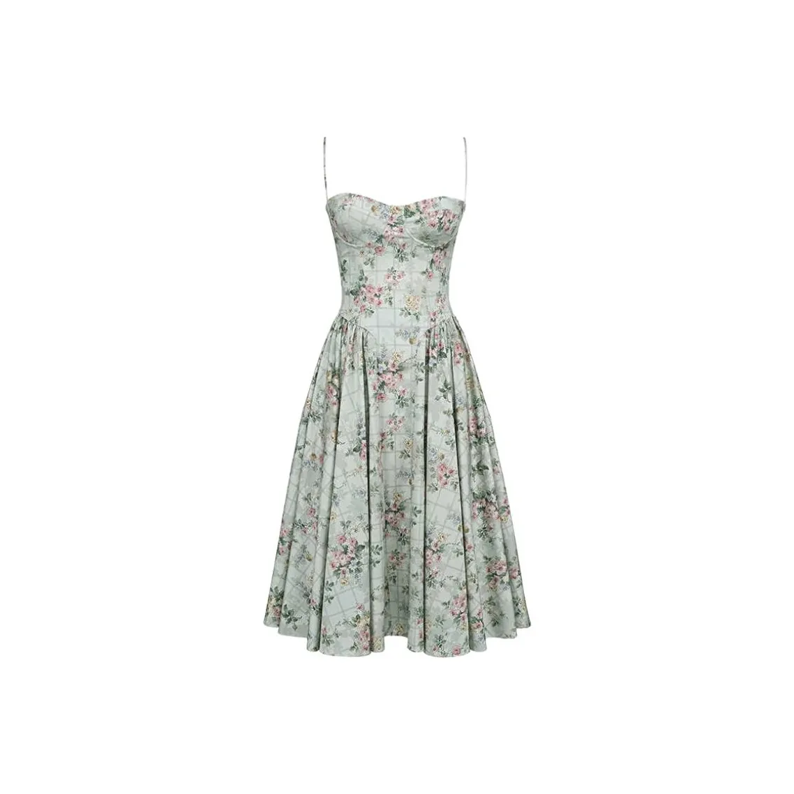 HOUSE OF CB SS25 Samaria Slip Платье Женское Шалфейно-зеленый