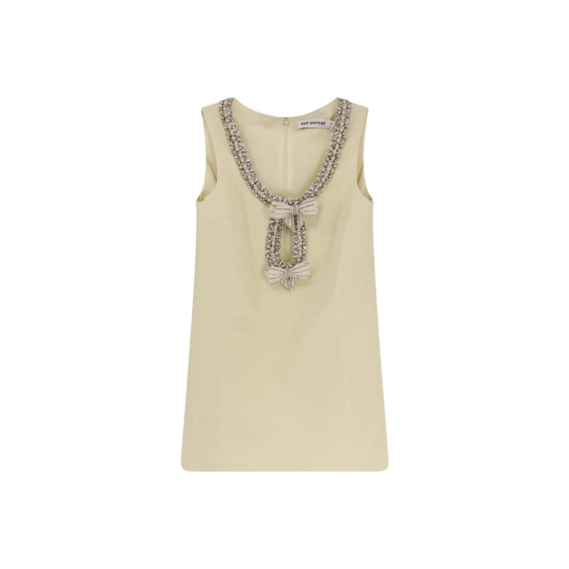 Self portrait Crepe Bow detail Mini Dress