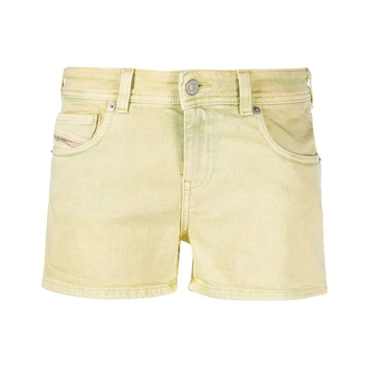 DIESEL Желтые Женские Джинсовые Шорты