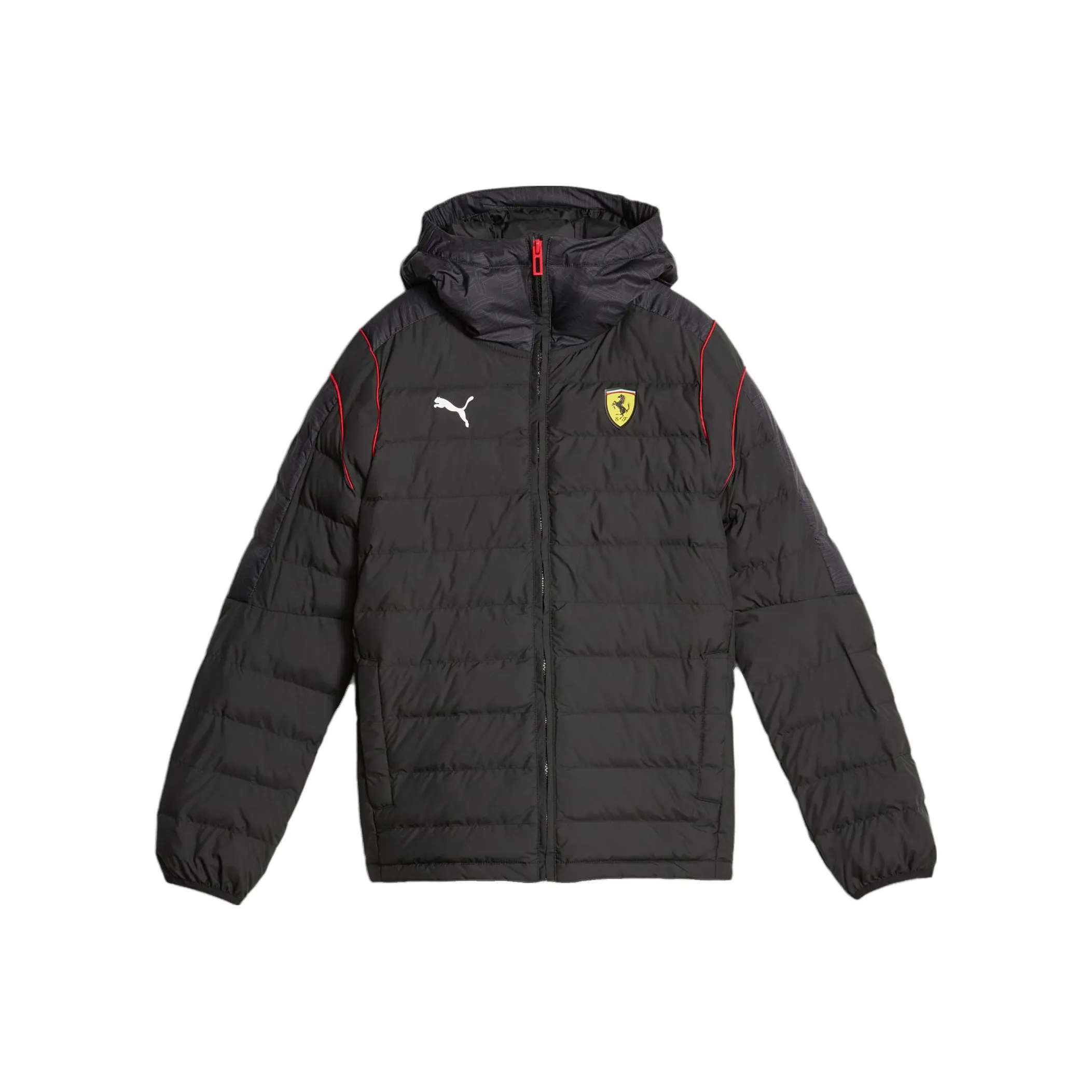 PUMA x FERRARI Хлопковый пуховик Коллаборация Детская одежда Race Enfant ET Adolescent Черный Детский