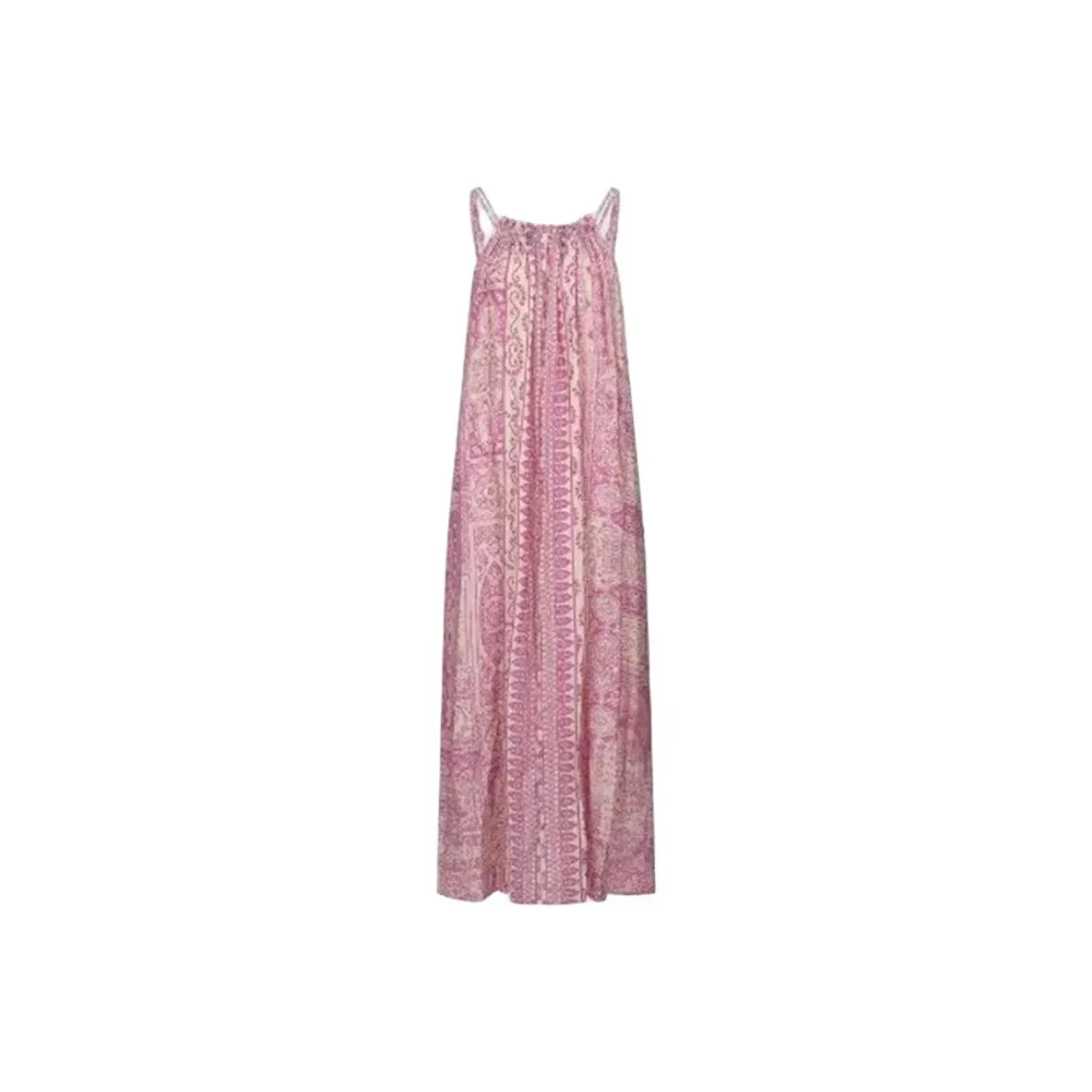 URBAN REVIVO Sleeveless Dress Women's Fuchsia Print